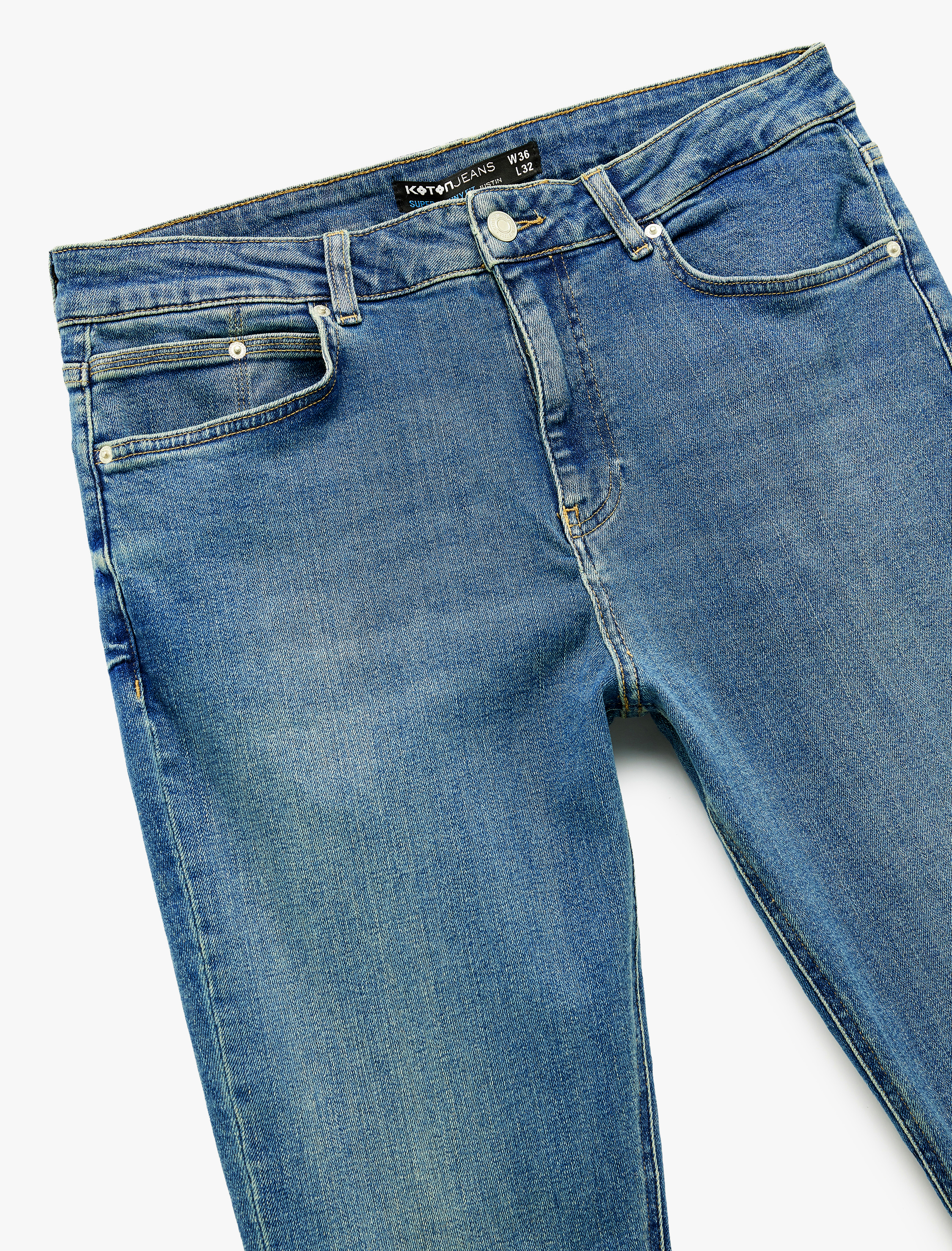   Pamuklu Normal Bel Super Skinny Fit Jean Pantolon - Justin Jean