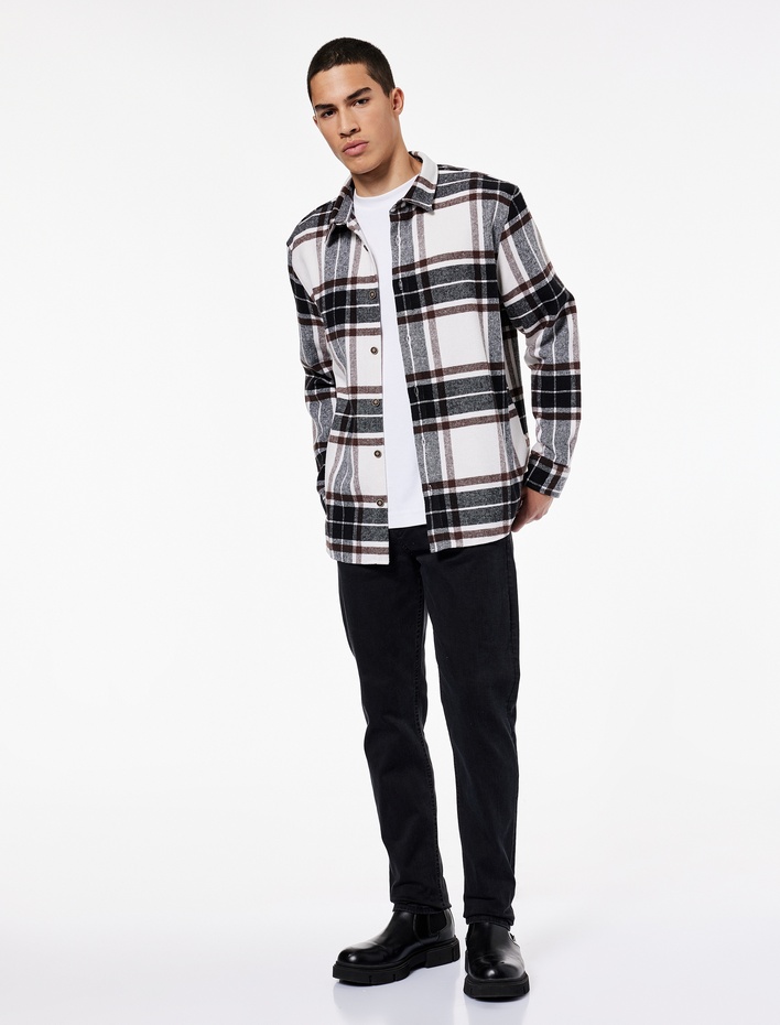  Pamuklu Cepli Normal Bel Slim Fit Jean Pantolon - Brad Jean