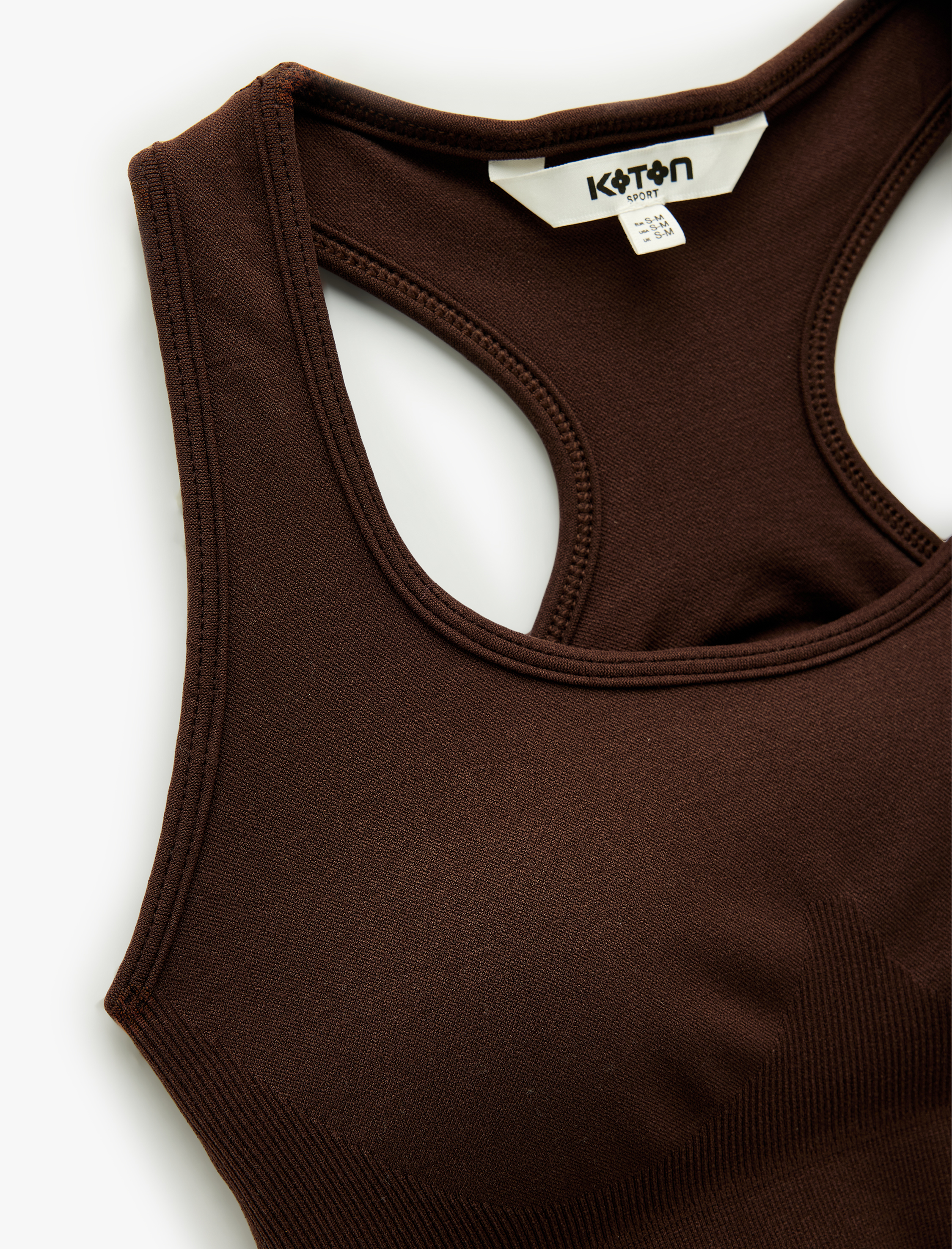   Kaplı U Yaka Sırt Detaylı Sporcu Sütyeni