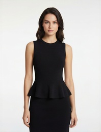 Regular Fit Kolsuz Peplum Bluz