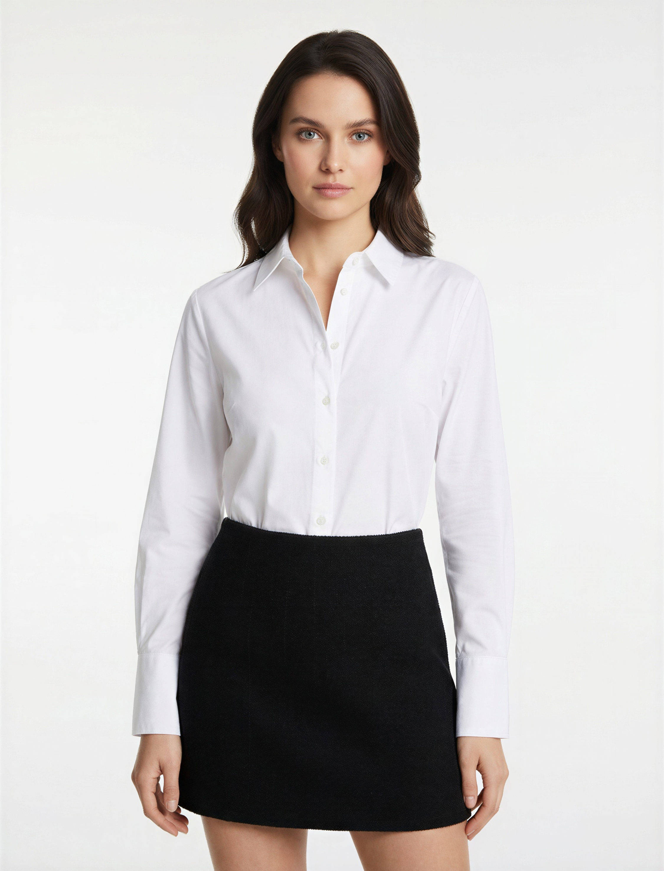   Slim Fit A Kesim Mini Tüvit Etek