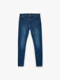 Normal Bel Pamuklu Skinny Fit Jean Pantolon - Michael Jean