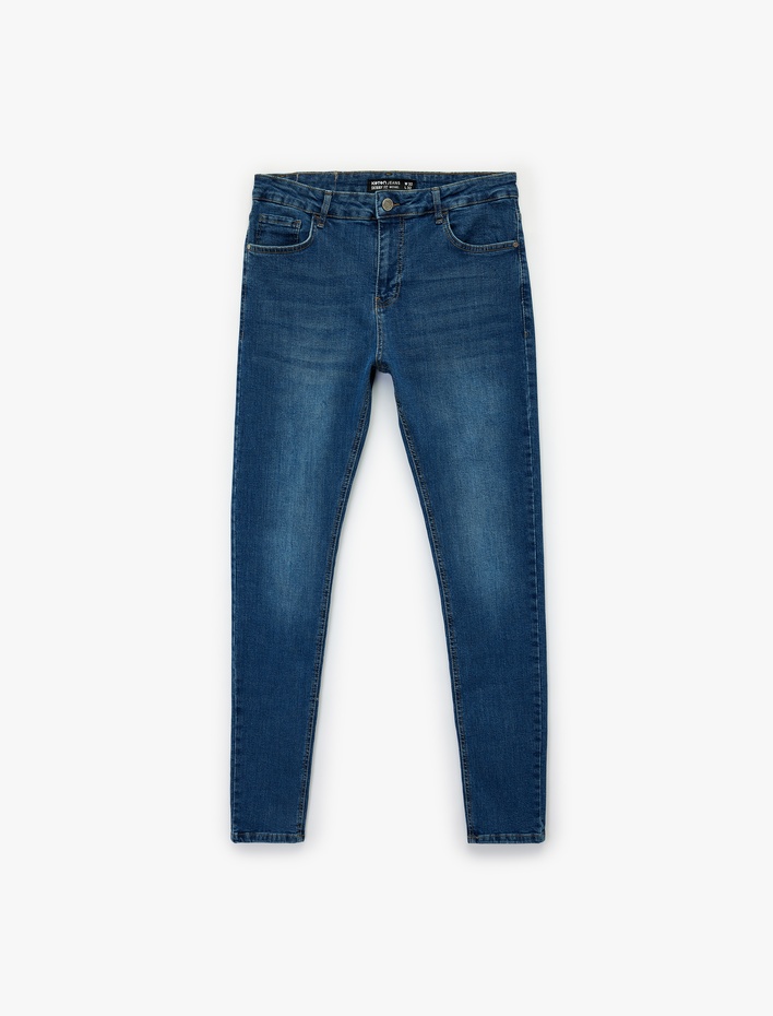  Normal Bel Pamuklu Skinny Fit Jean Pantolon - Michael Jean
