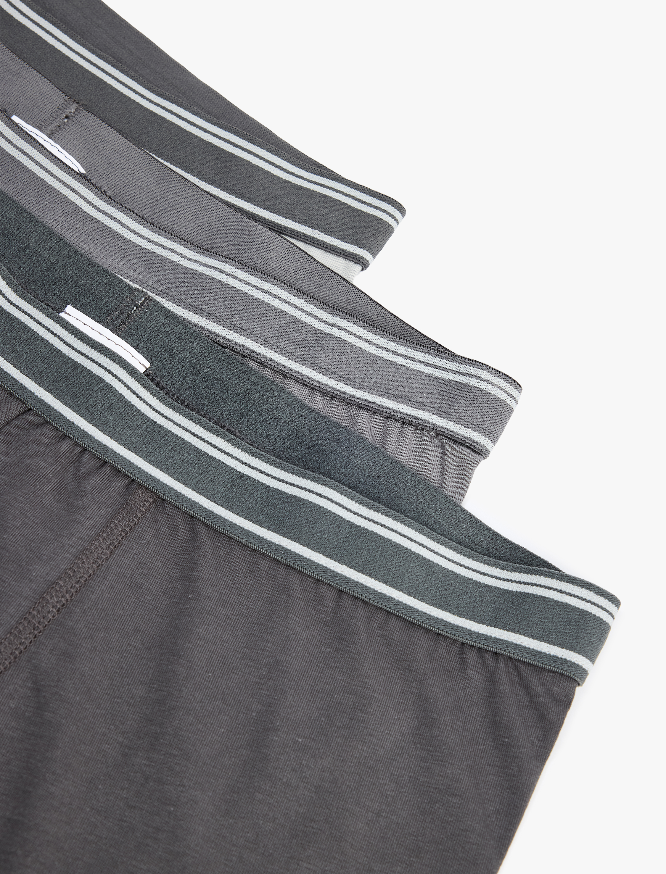   Pamuklu Bel Detaylı 3'lü Boxer Seti