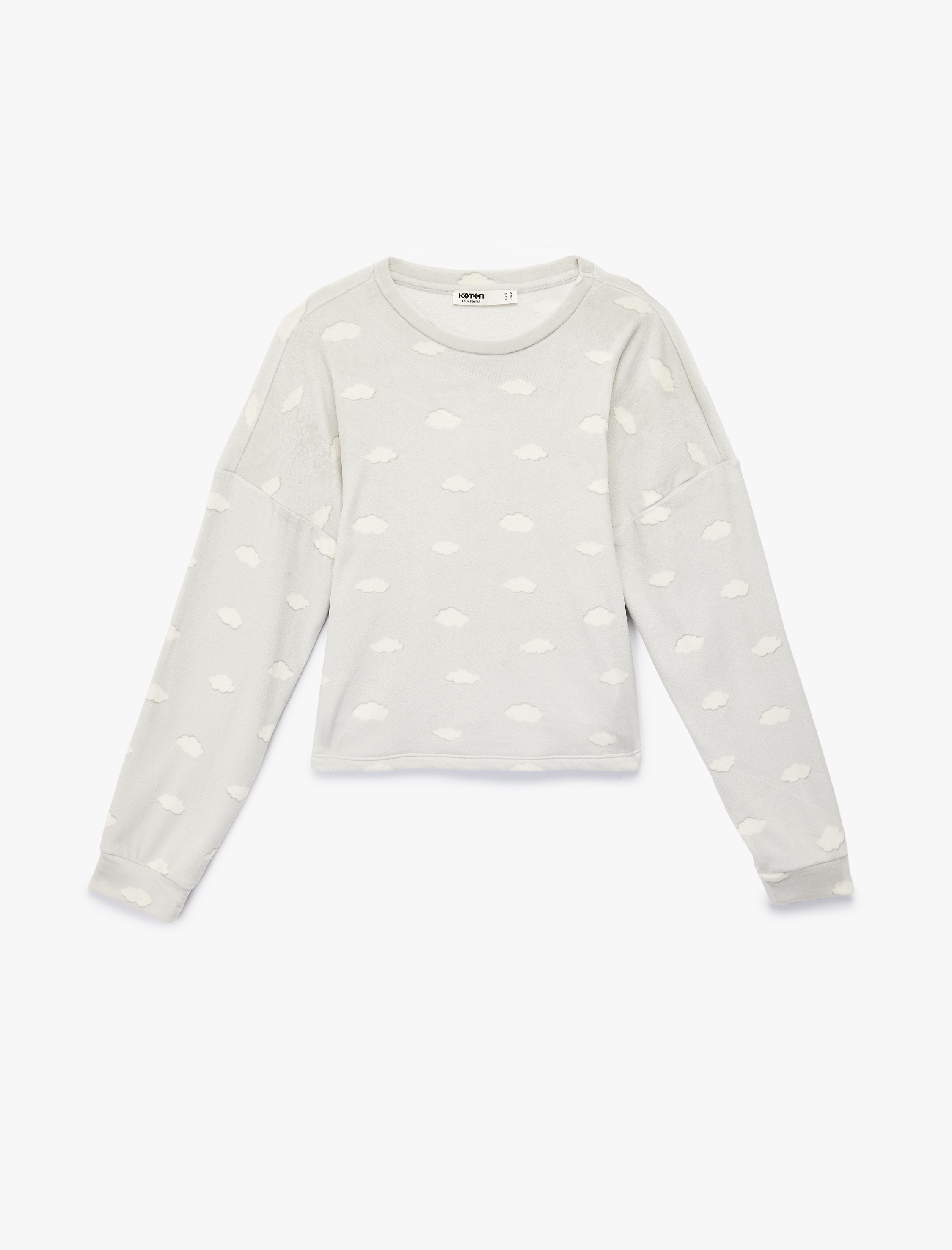   Uzun Kollu Bisiklet Yaka Rahat Kesim Pijama Takımı