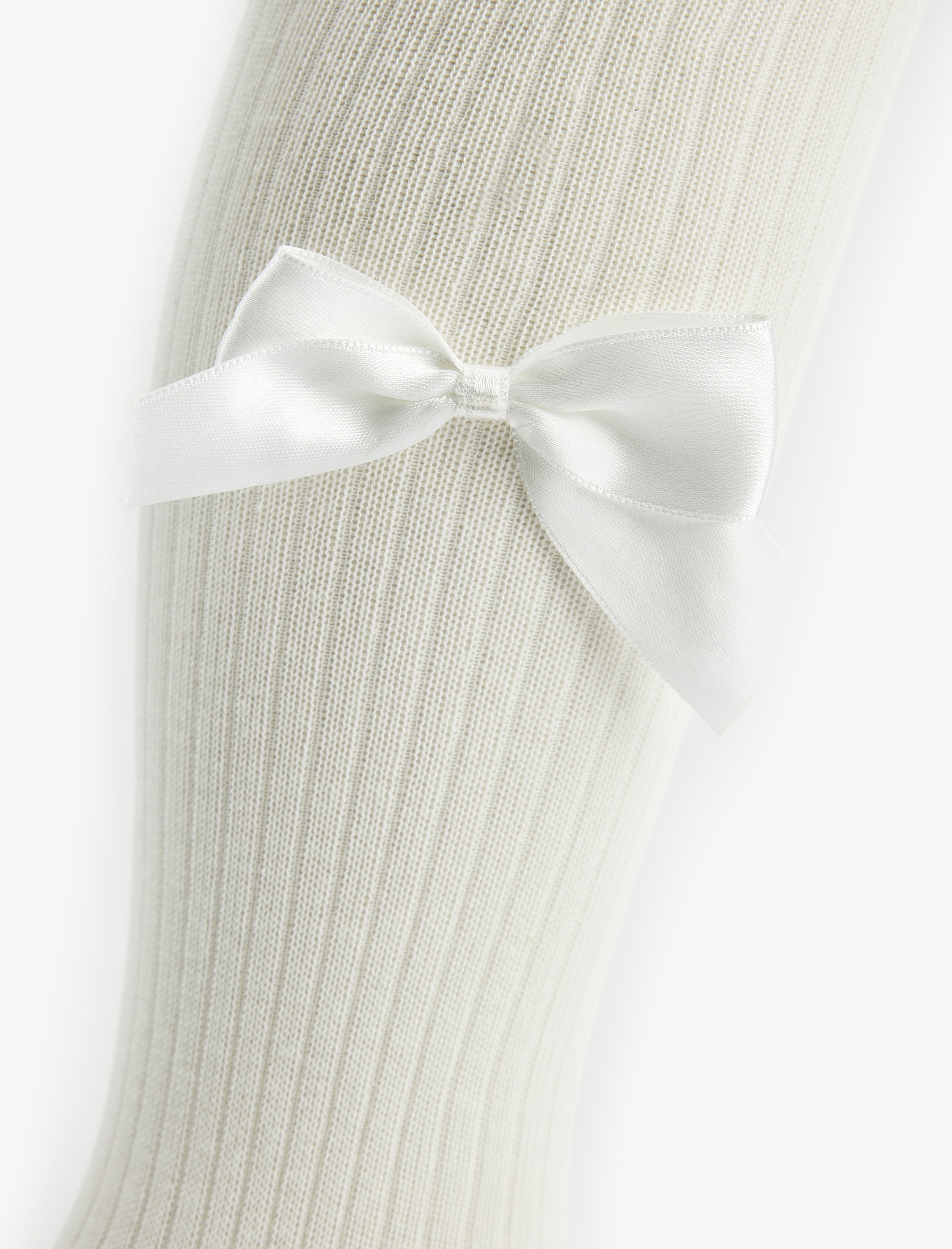  Kız Çocuk Fiyonk Detaylı Dokulu PamukluKülotlu Çorap