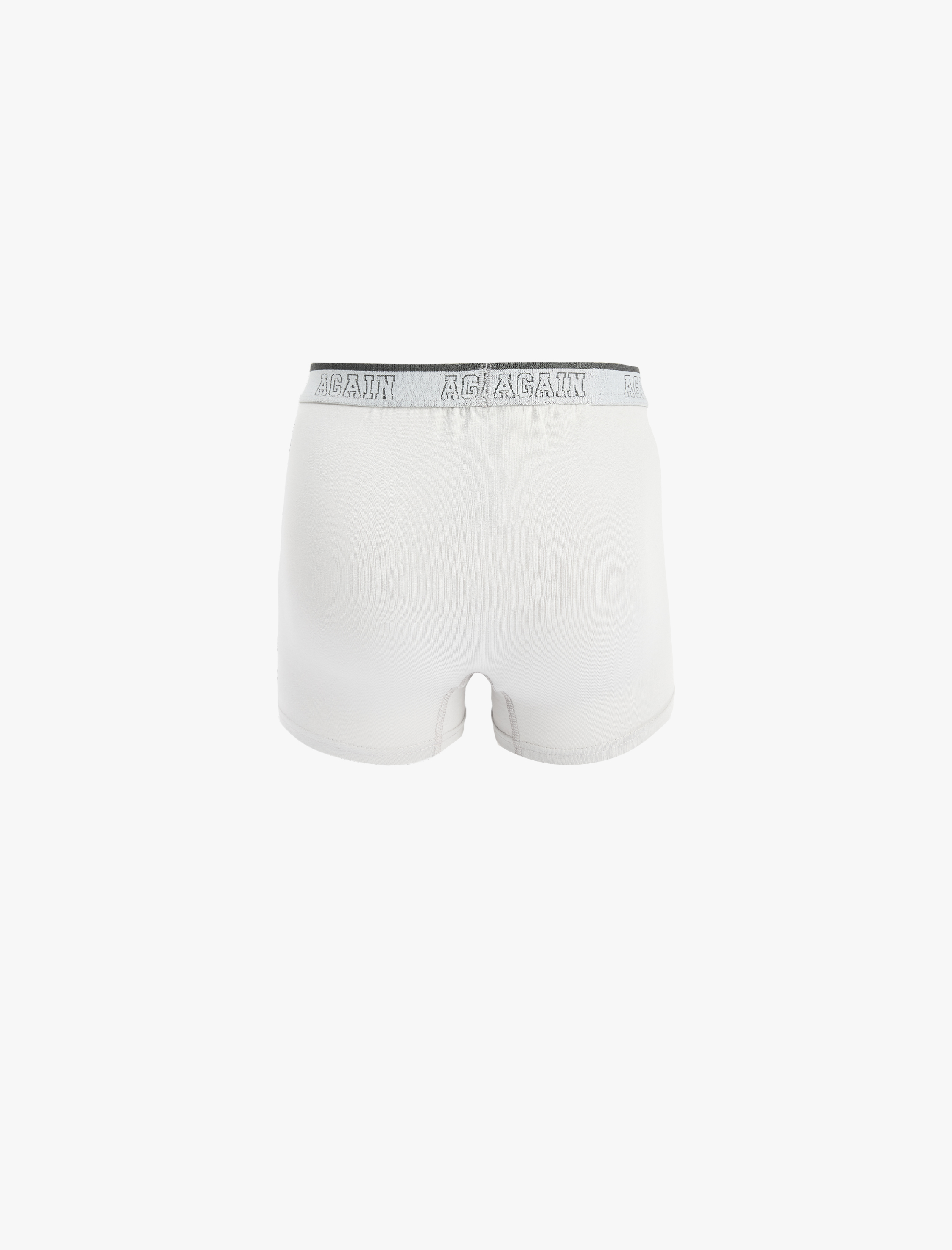   Baskılı Bel Detaylı Pamuklu 3'lü Boxer Seti