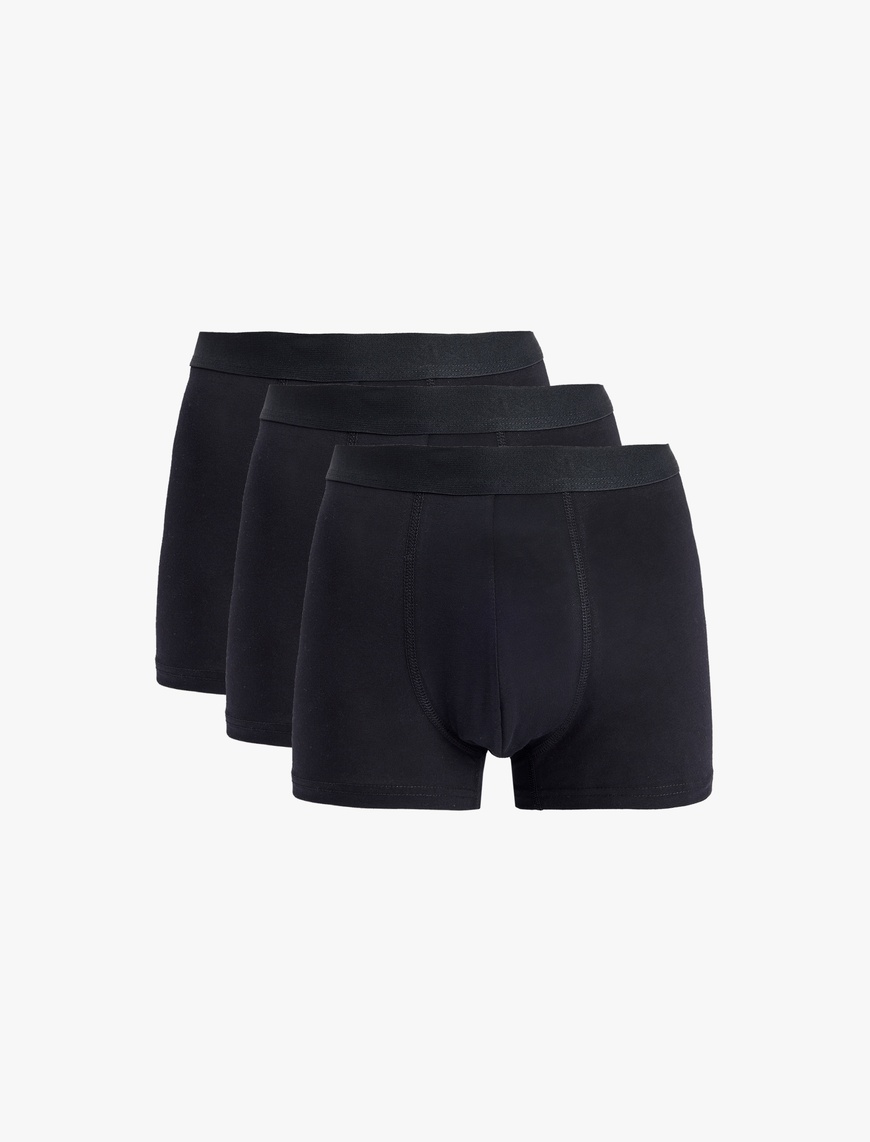 Koton Erkek Basic Regular Fit Pamuklu 3’lü Boxer Seti