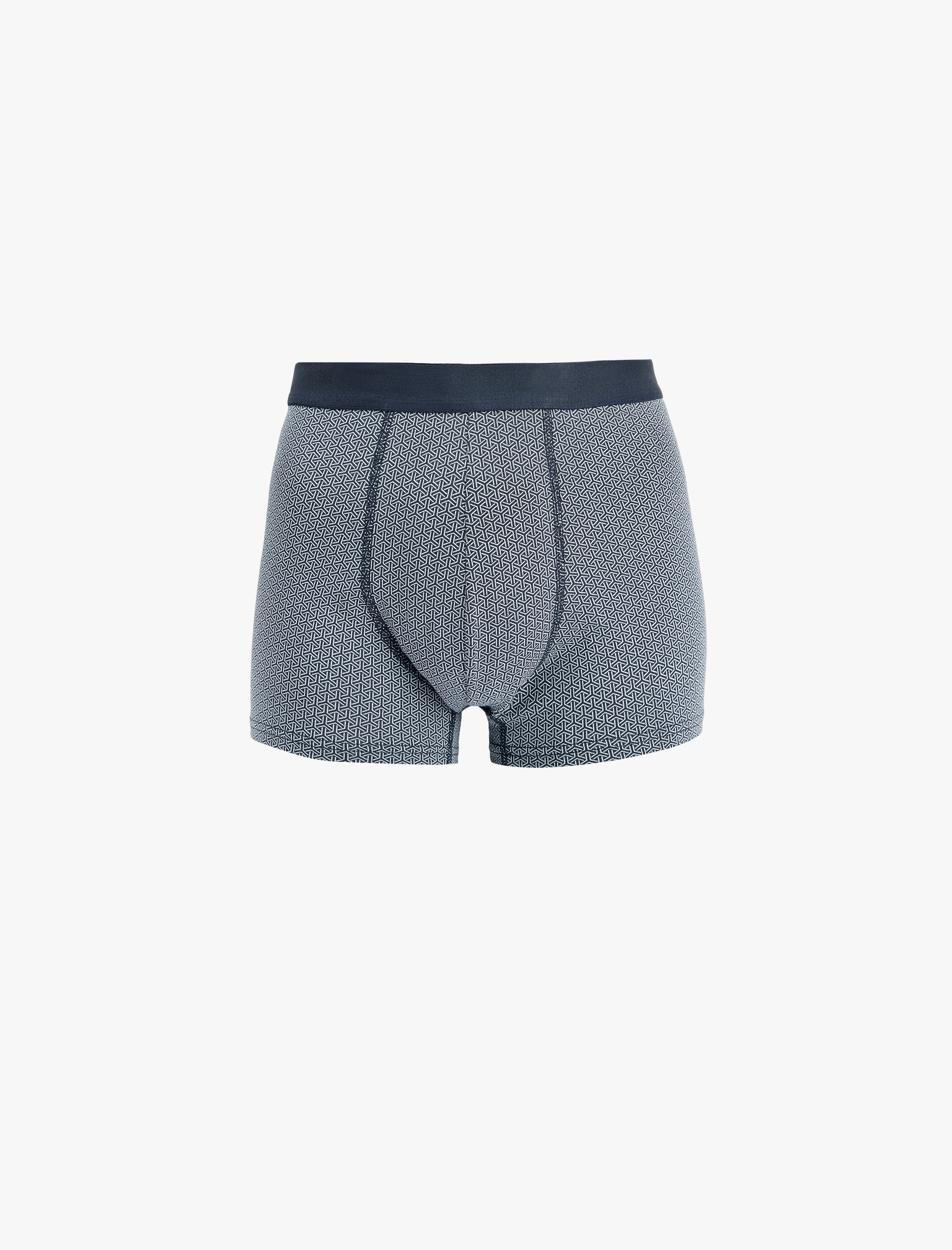   Pamuklu Desenli Çok Renkli 3'lü Boxer Seti