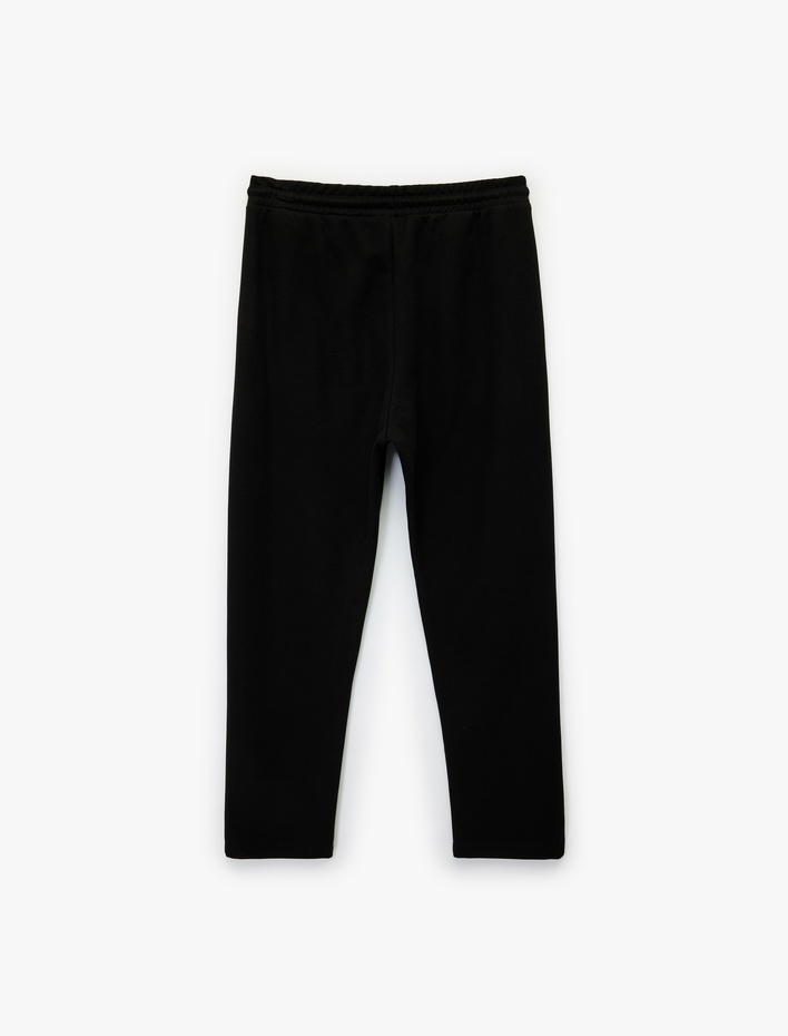  Regular Fit Cepli Beli Bağcıklı Eşofman Altı