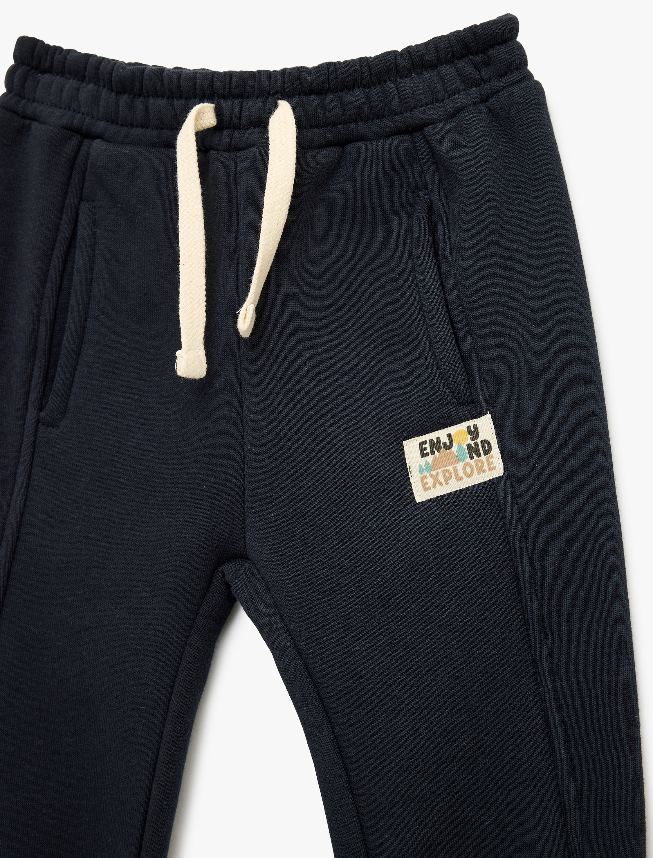  Erkek Bebek Beli Bağlamalı Cepli Jogger Eşofman Altı