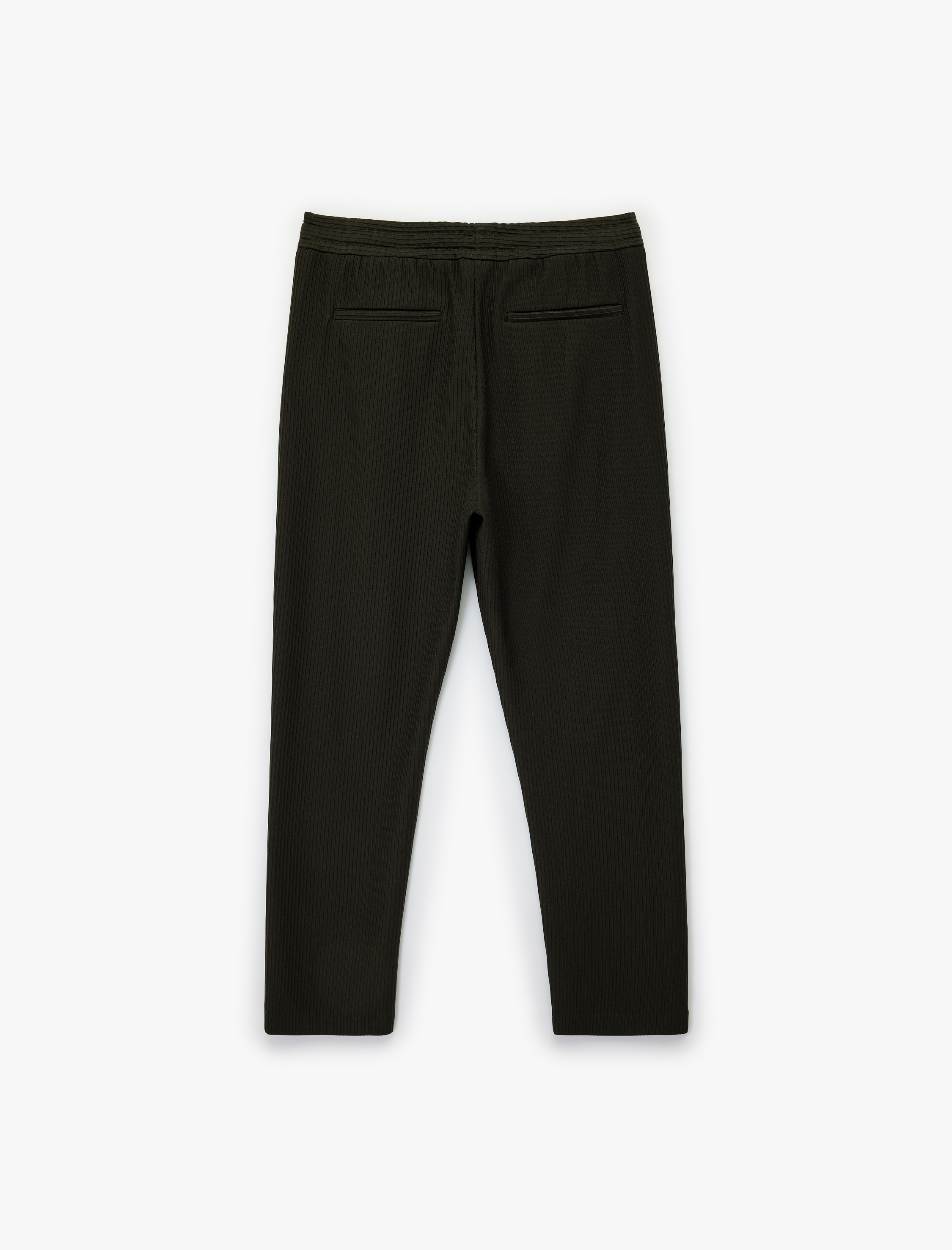   Regular Fit Cepli Fitilli Beli Bağcıklı Pantolon