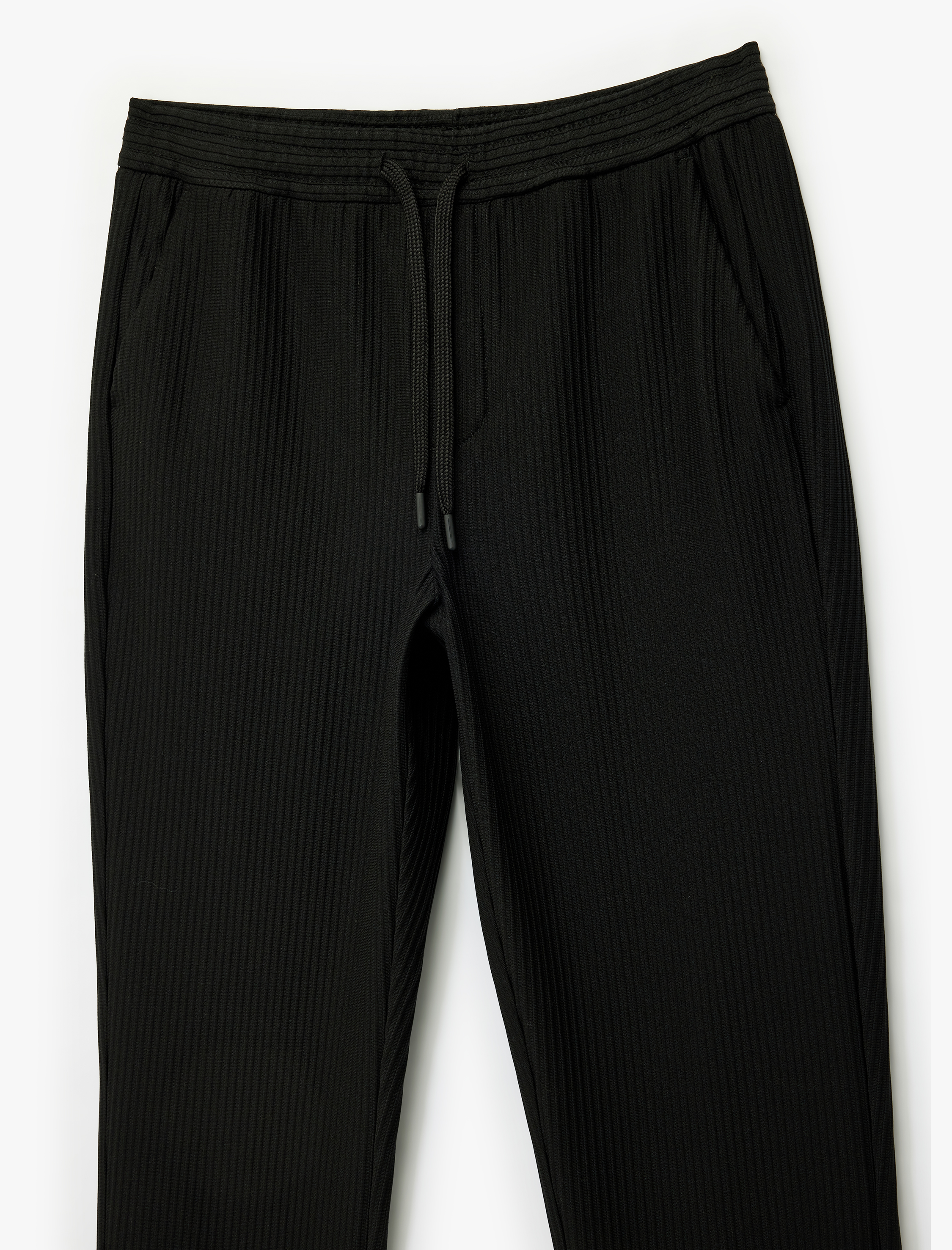   Regular Fit Cepli Fitilli Beli Bağcıklı Pantolon