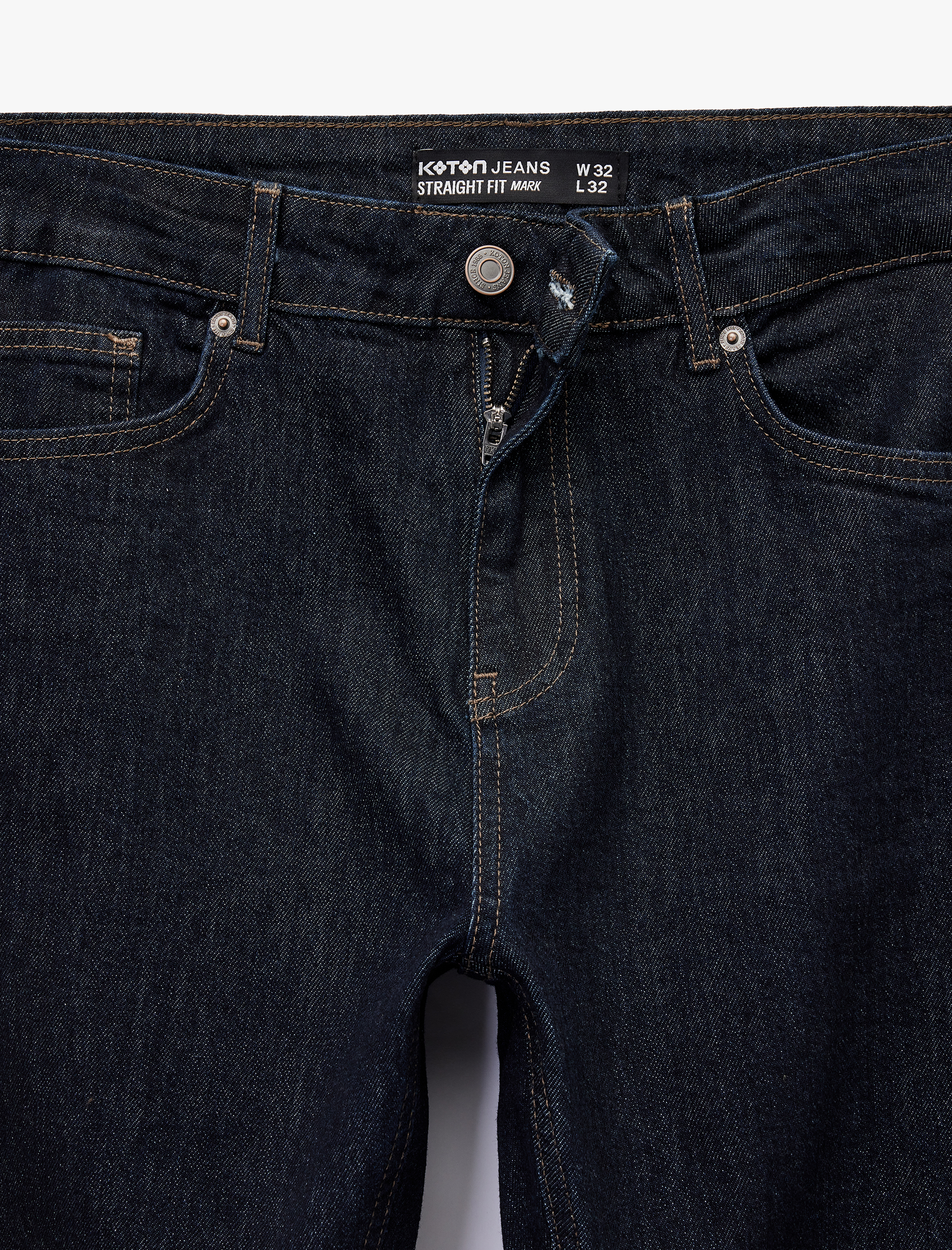   Normal Bel Pamuklu Straight Fit Jean Pantolon - Mark Jean