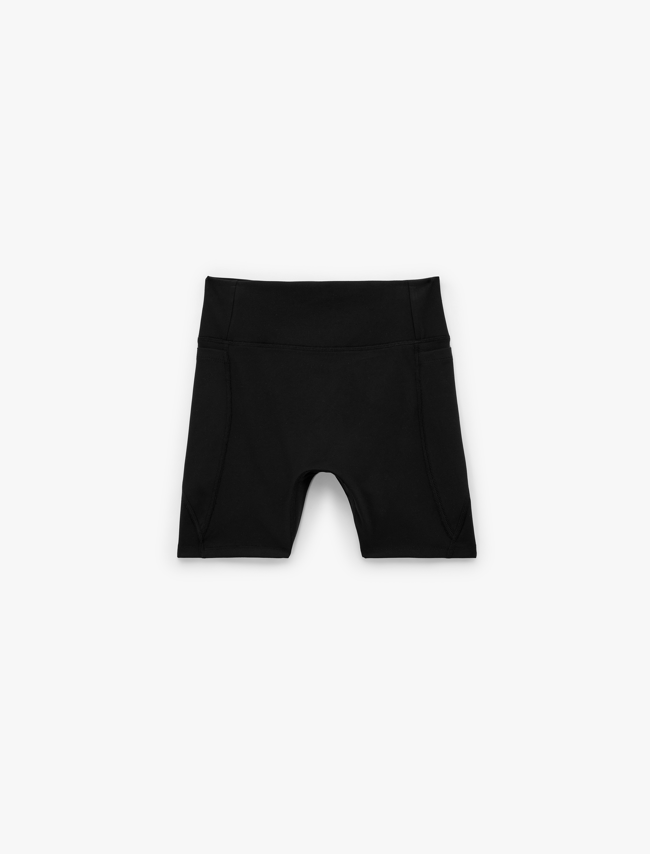   Yüksek Bel İnterlok Cep Detaylı Spor Biker Tayt