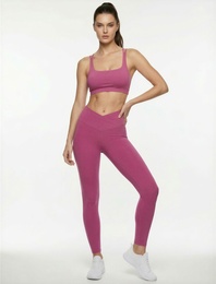 Asimetrik Yüksek Bel Slim Fit Spor Tayt