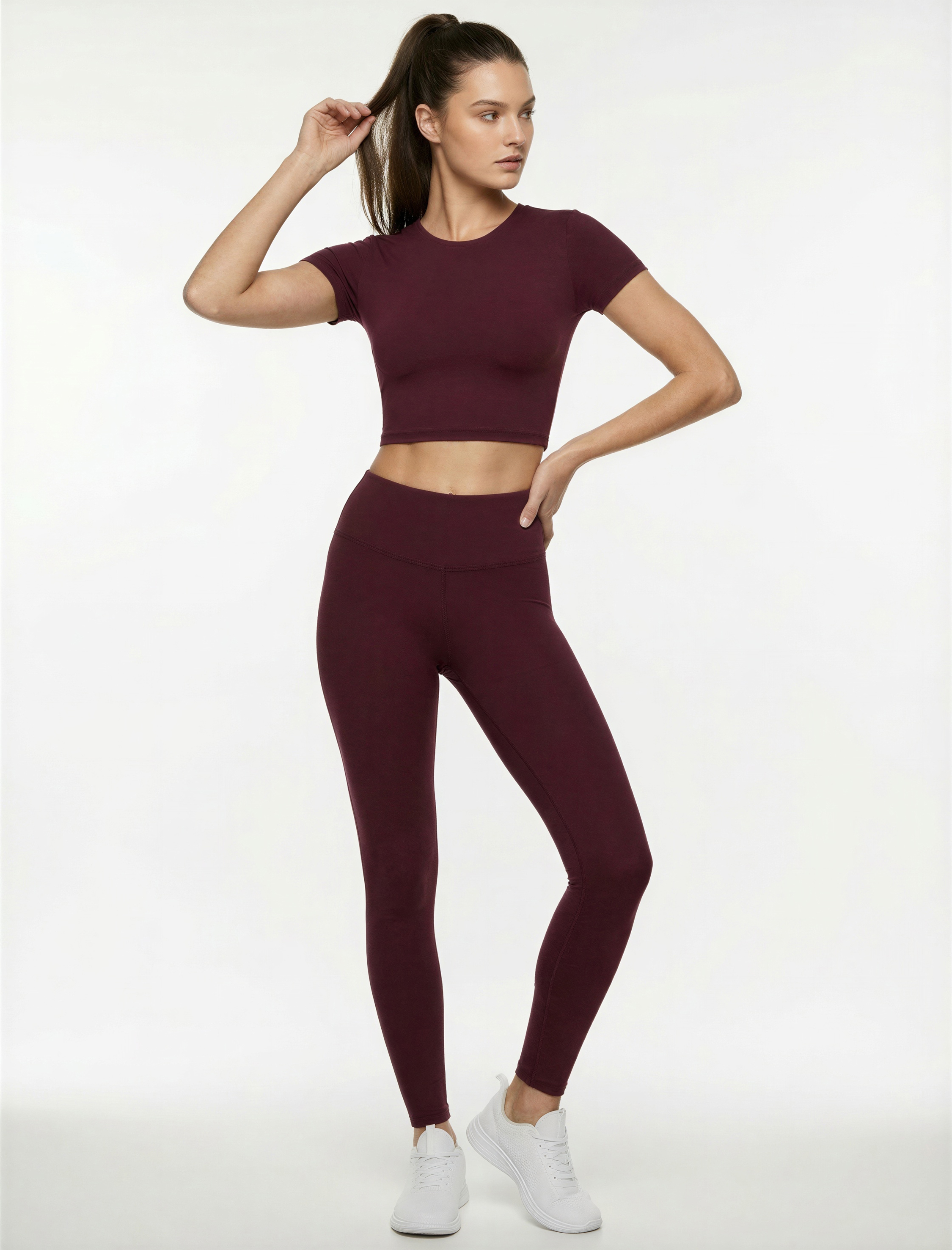   Slim Fit Yüksek Bel Spor Tayt