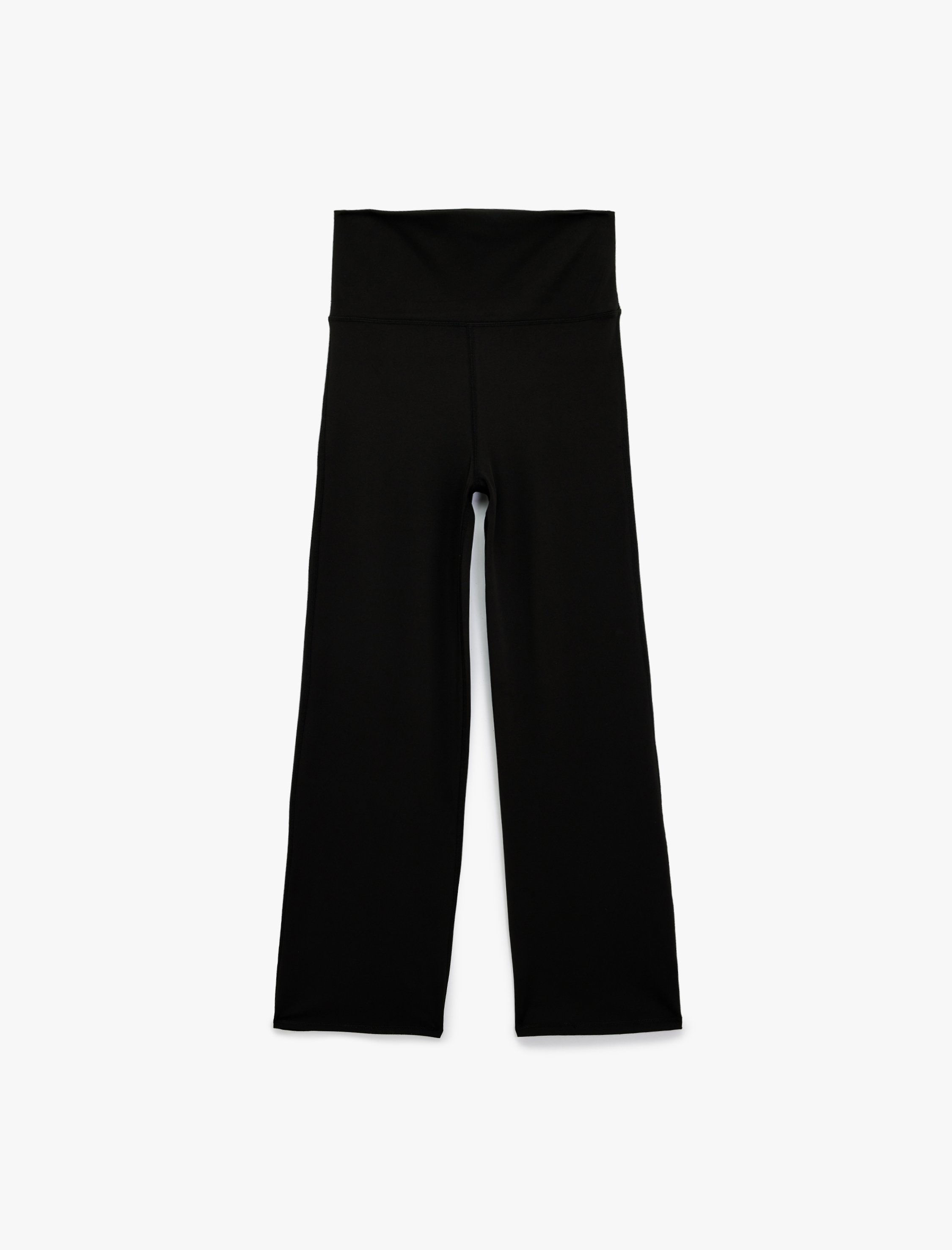   Koton X Sibil Çetinkaya - Katlı Yüksek Bel Dikiş Detaylı İspanyol Paça Spor Tayt