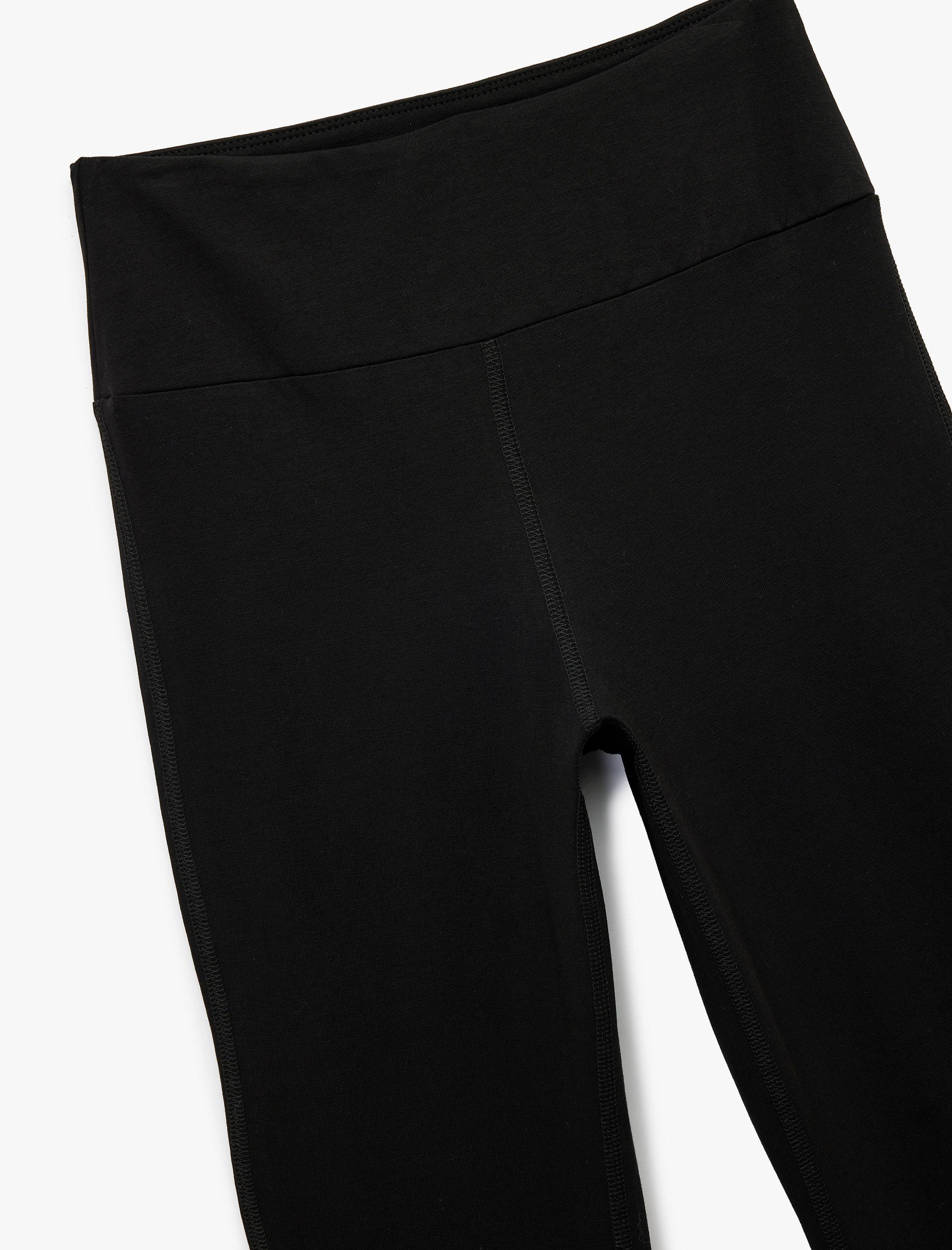   İspanyol Paça Slim Fit Yüksek Bel Spor Tayt