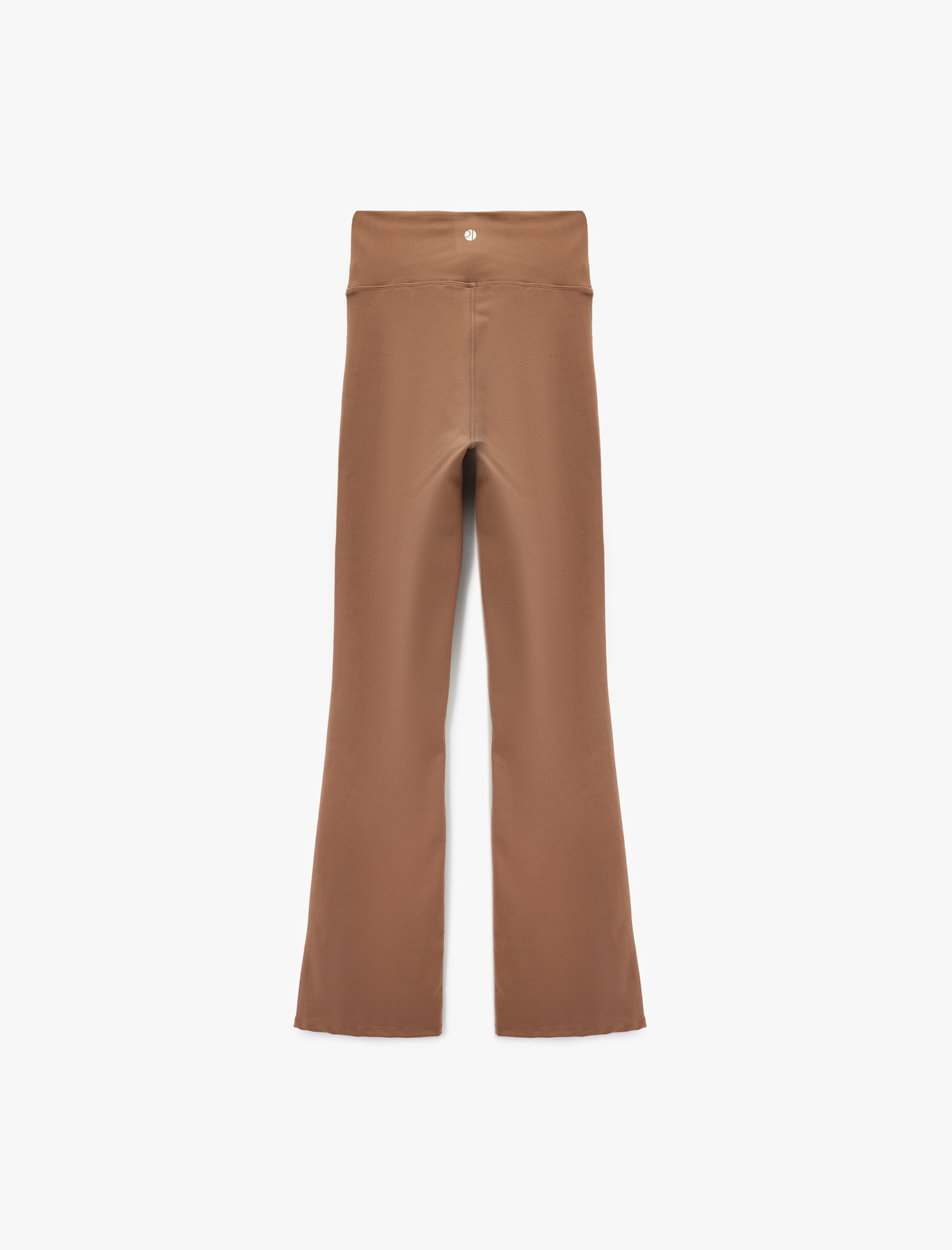   Asimetrik Yüksek Bel Slim Fit İspanyol Paça Spor Tayt