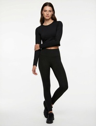 Uzun Kollu Bisiklet Yaka Slim Fit Spor Tişört