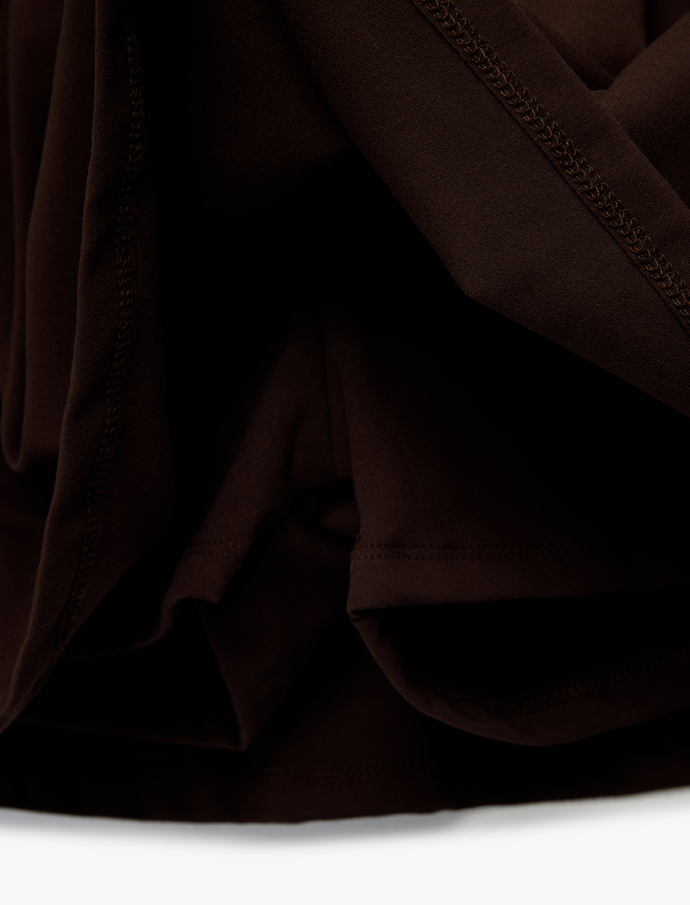   Yüksek Bel Biyeli Mini Spor Şort Etek