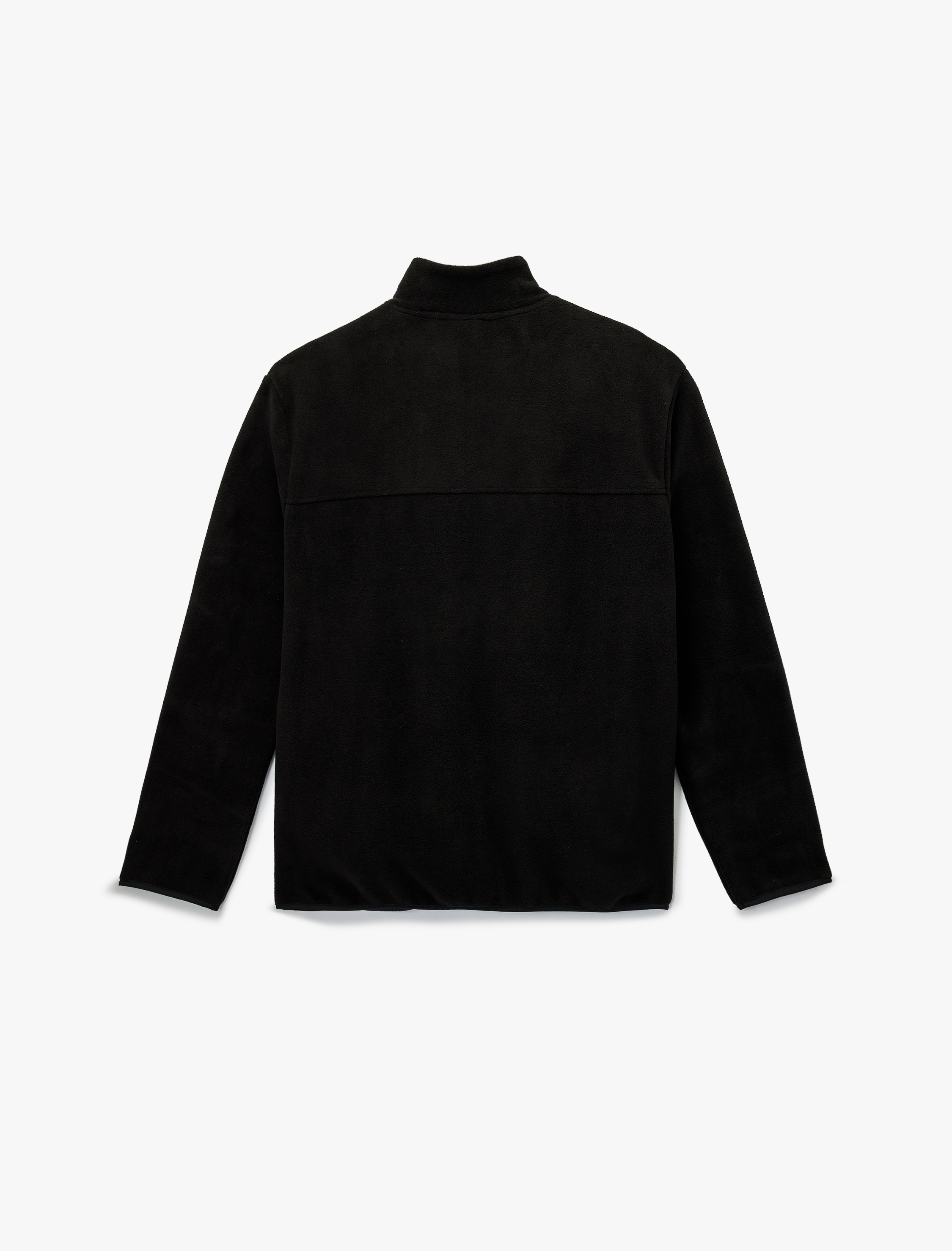   Regular Fit Cepli Etiket Baskılı Dik Yaka Fermuarlı Polar Hırka