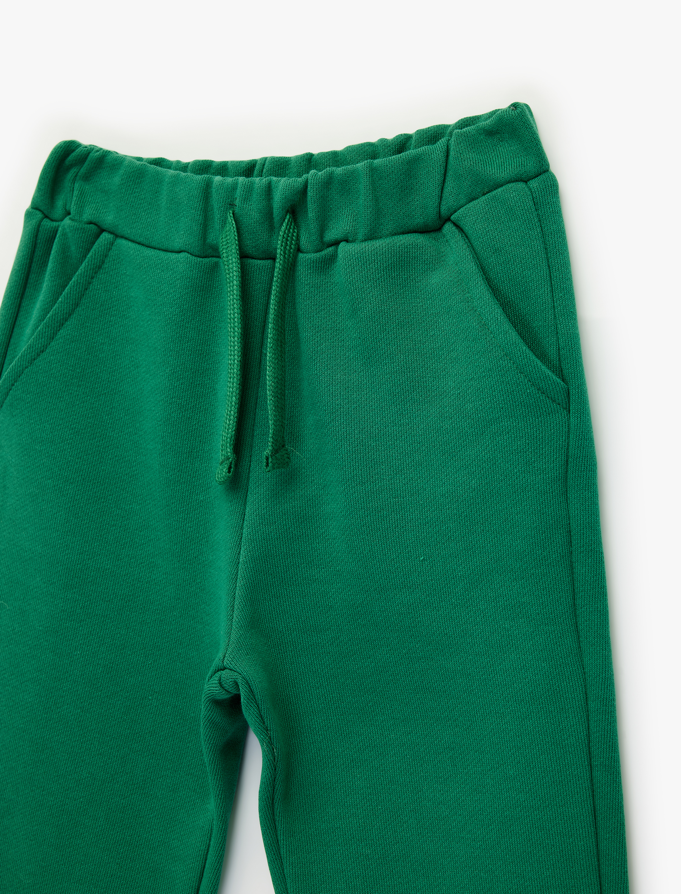  Erkek Bebek Pamuklu Beli Bağcıklı Basic Şardonlu Eşofman Altı