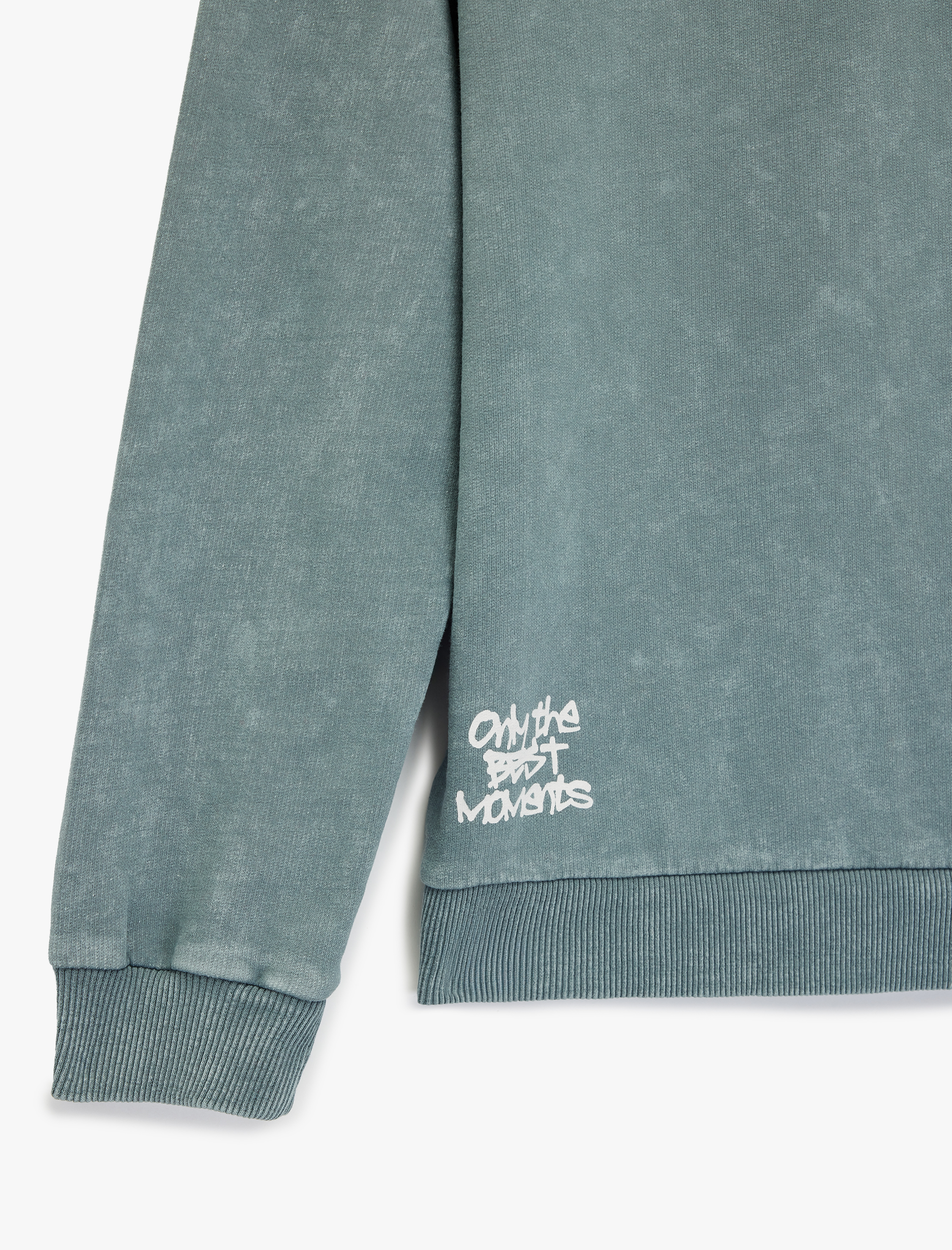  Erkek Çocuk Pamuklu Uzun Kollu Oversize Kapşonlu Sweatshirt