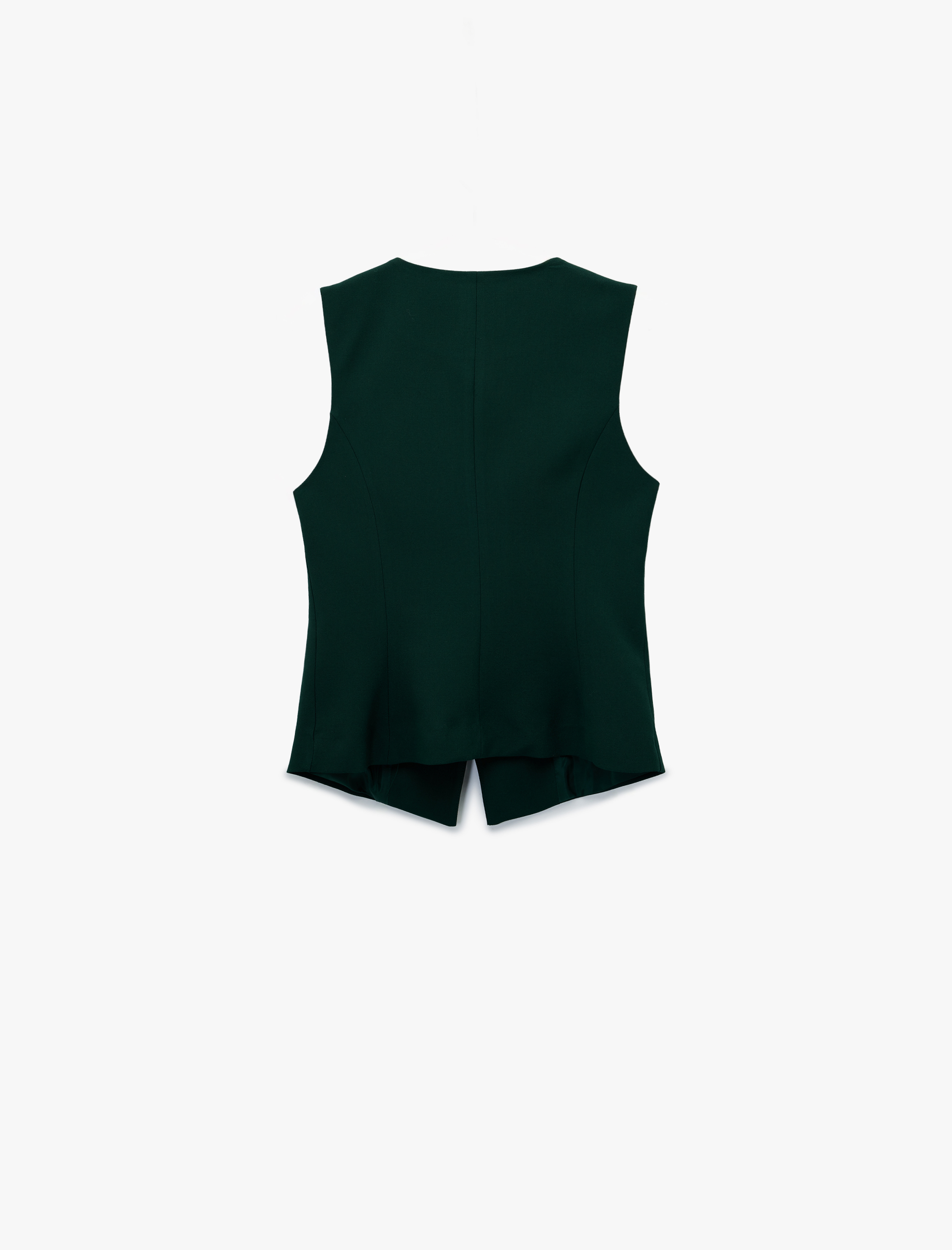   Bisiklet Yaka Düğmeli Blazer Yelek