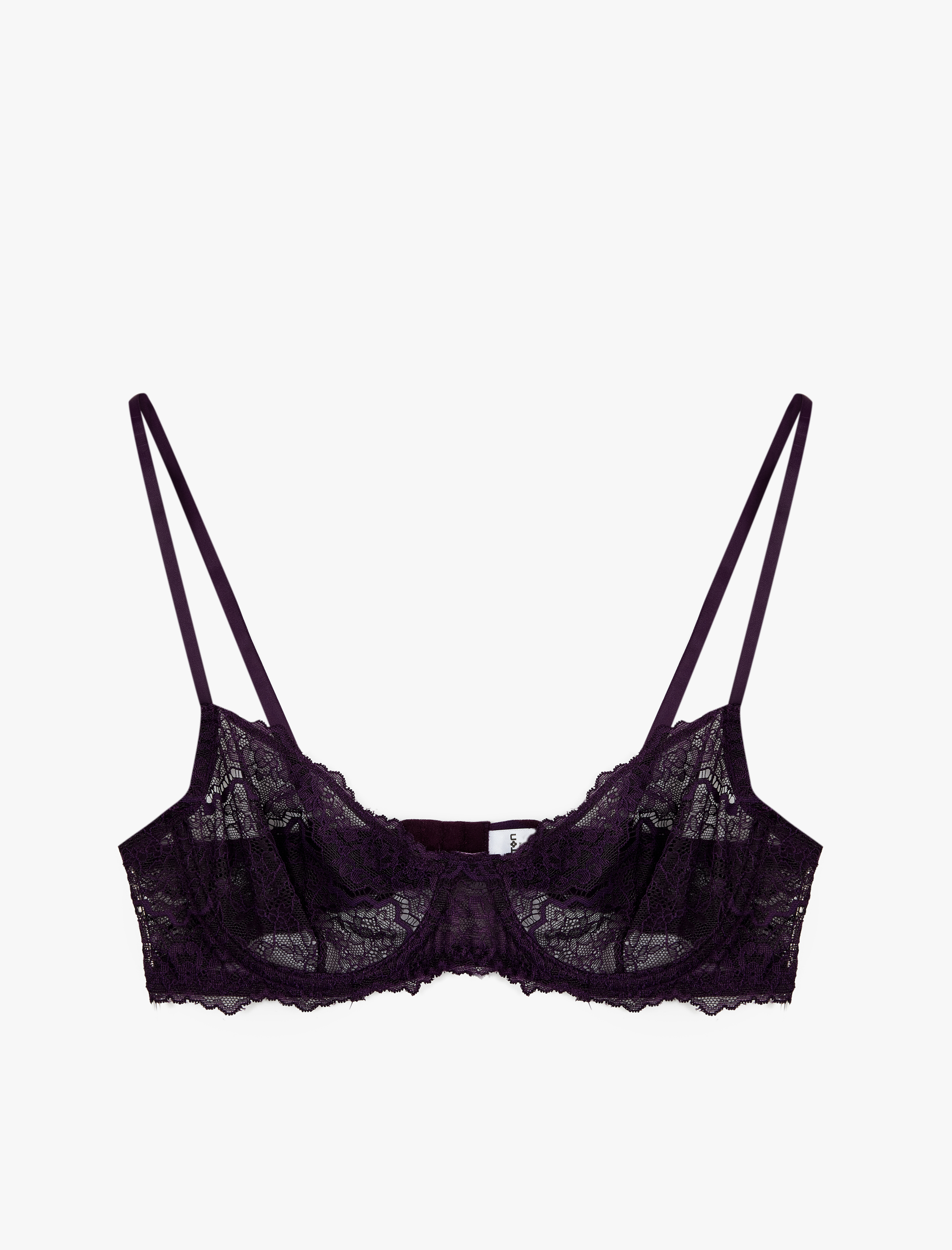   Balenli Dolgusuz Rahat Kalıp Dantelli Sütyen