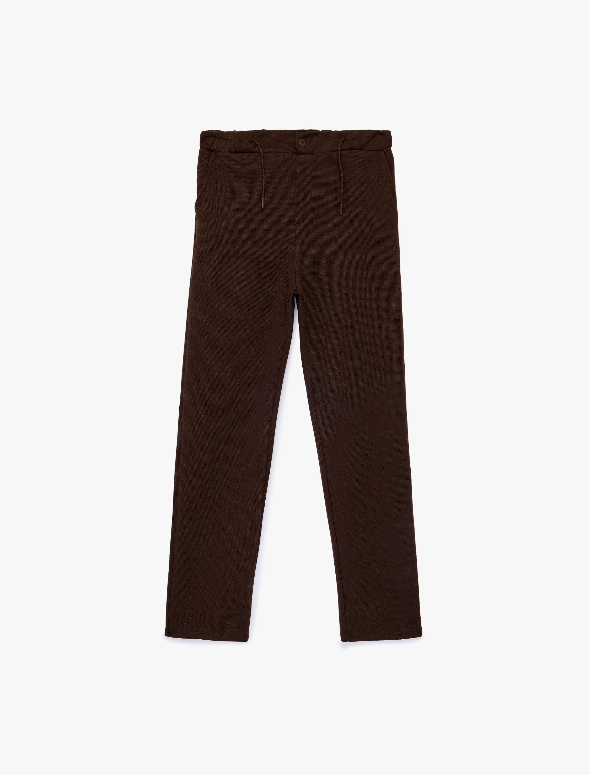  Erkek Çocuk Beli Bağcıklı Pamuklu Şardonlu Pantolon Görünümlü Eşofman Altıtı