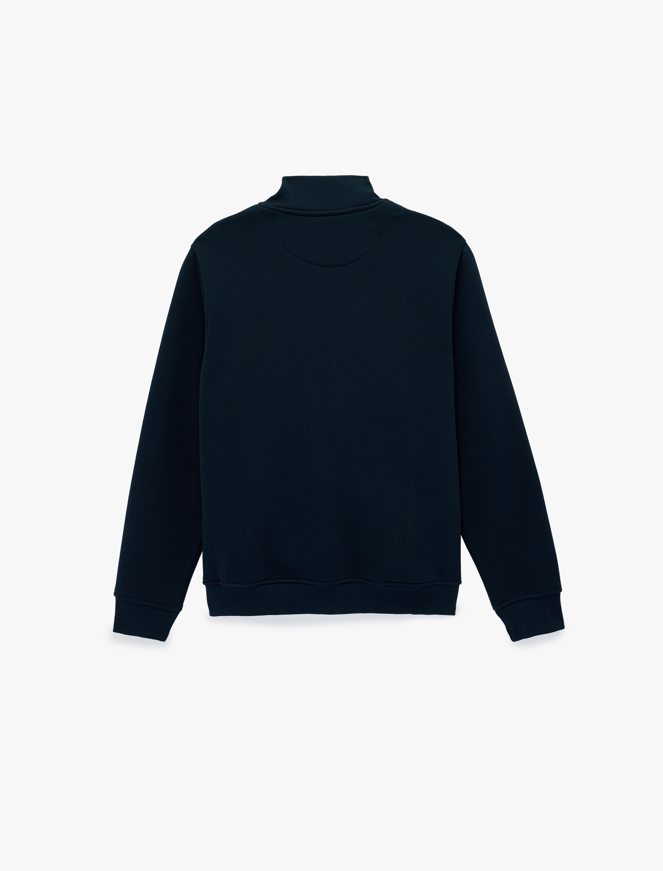   Şardonlu Uzun Kollu Cep Detaylı Basic Fermuarlı Hırka