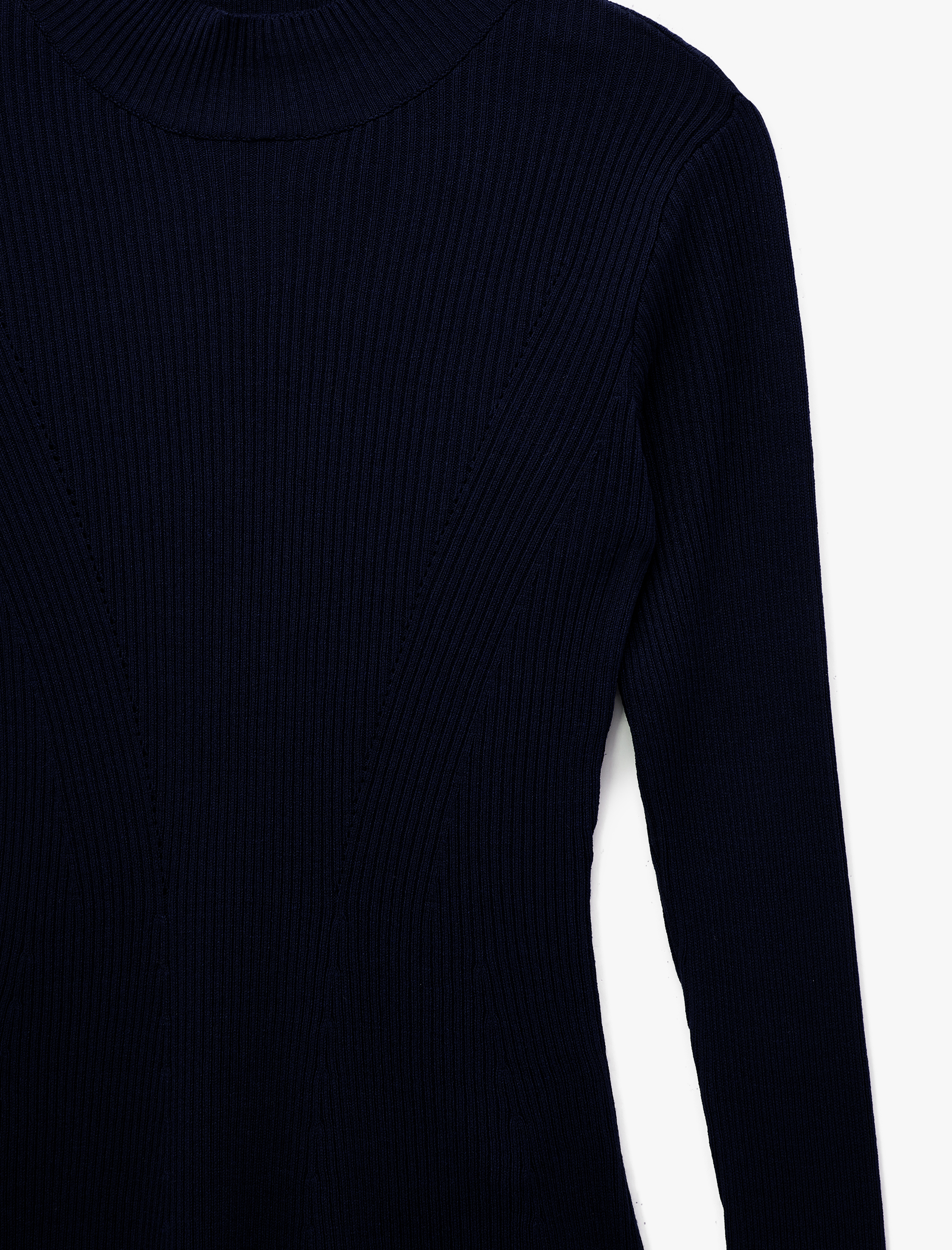   Koton X Melis Ağazat - Uzun Kollu Dik Yaka Triko Kazak