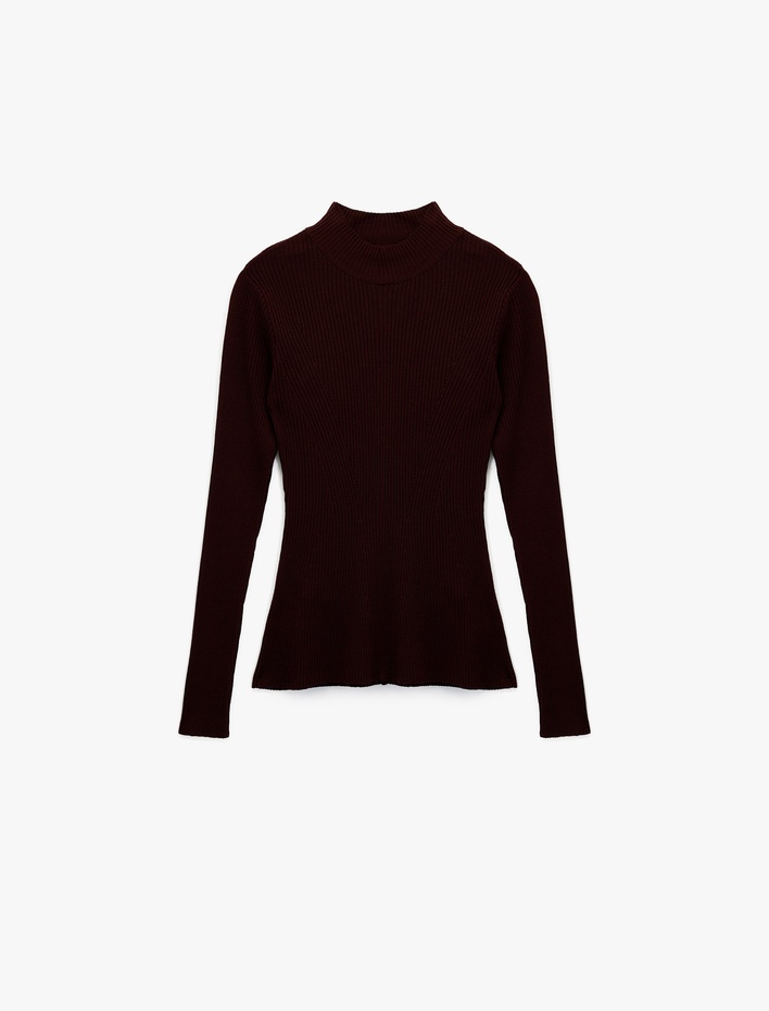  Koton X Melis Ağazat - Uzun Kollu Dik Yaka Triko Kazak