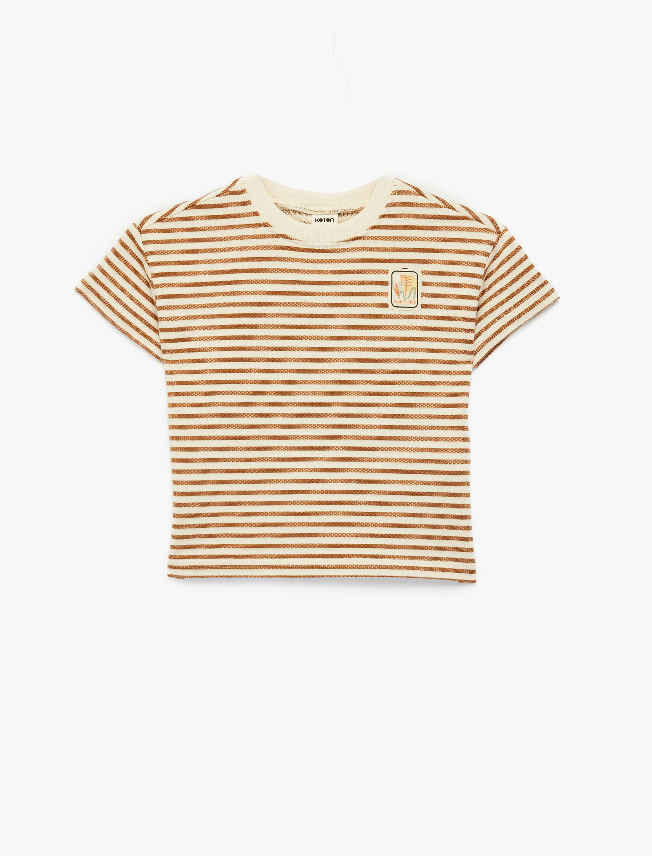  Erkek Bebek Pamuklu Kısa Kollu Bisiklet Yaka Tişört