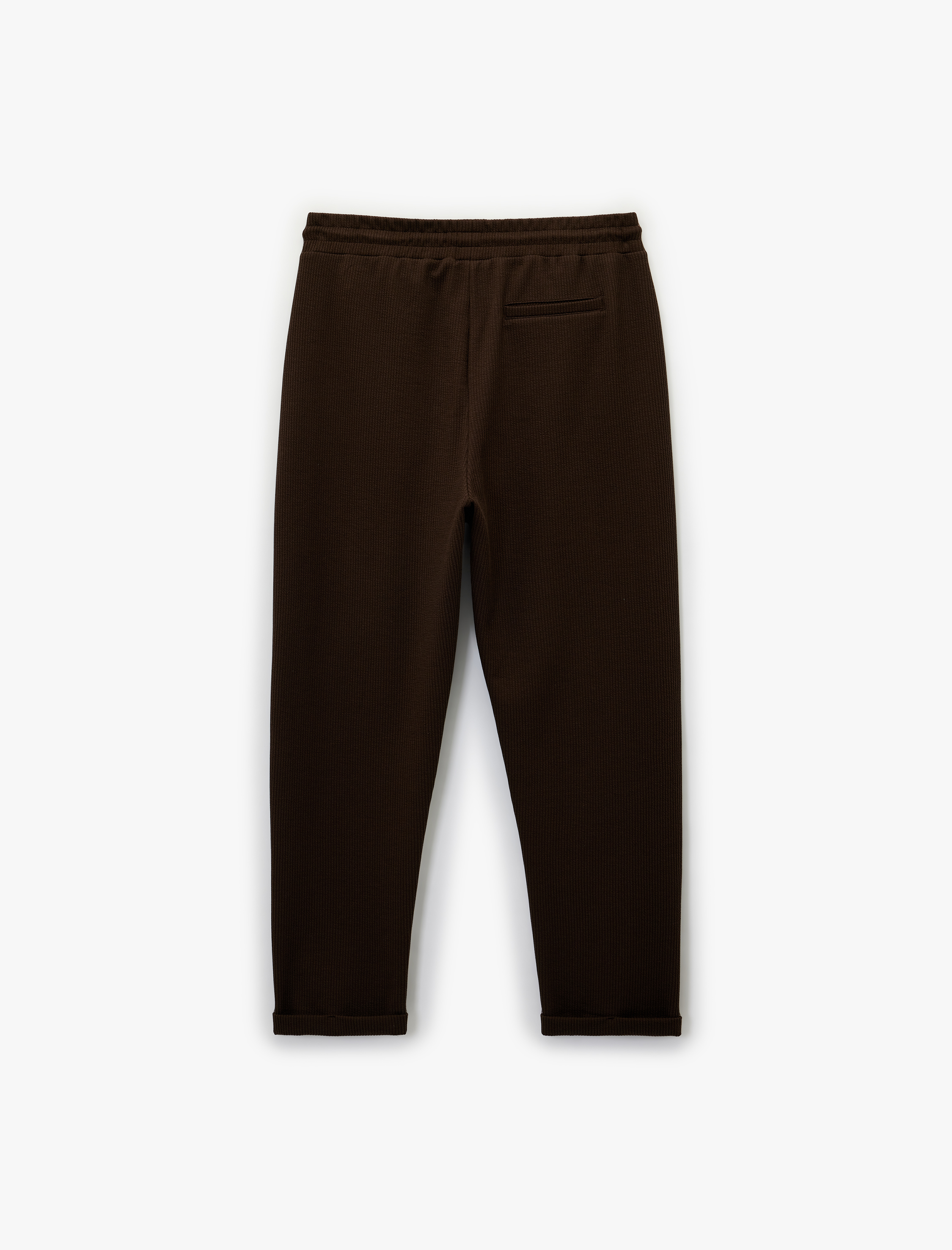   Duble Paça Cepli Beli Bağcıklı Eşofman Altı