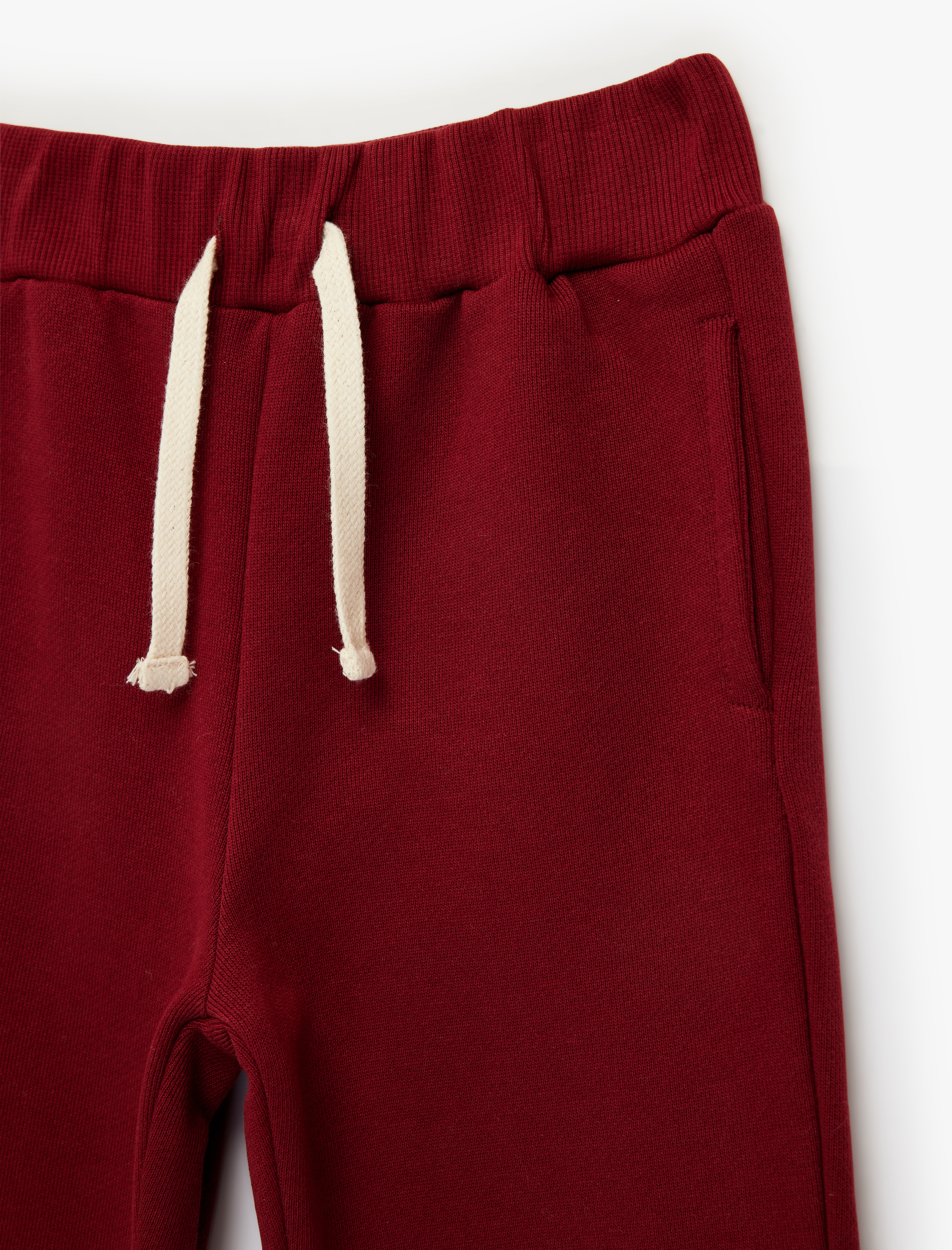  Erkek Bebek Pamuklu Beli Bağcıklı Basic Jogger Eşofman Altı