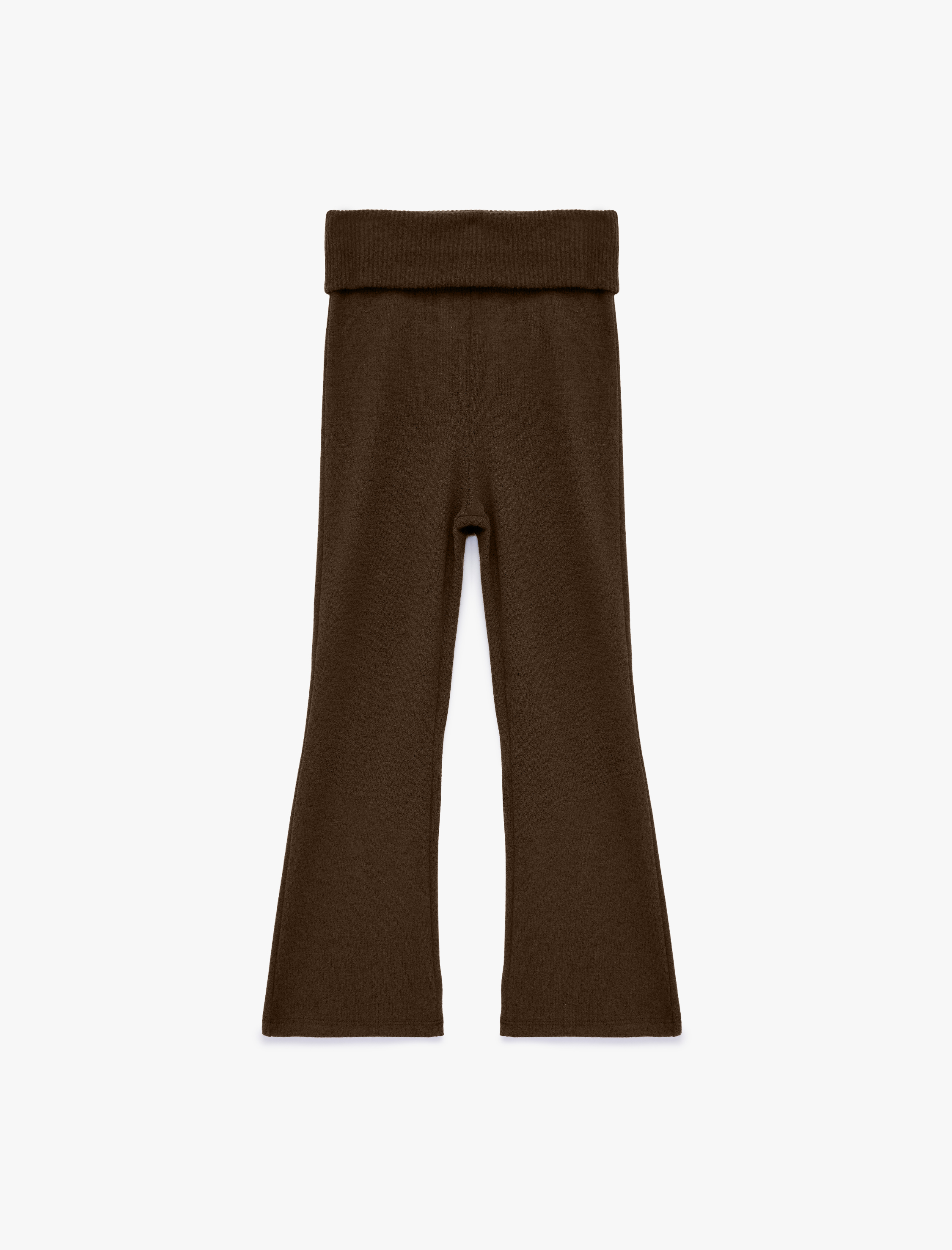  Kız Çocuk Viskon Karışımlı Slim Fit İspanyol Paça Pantolon