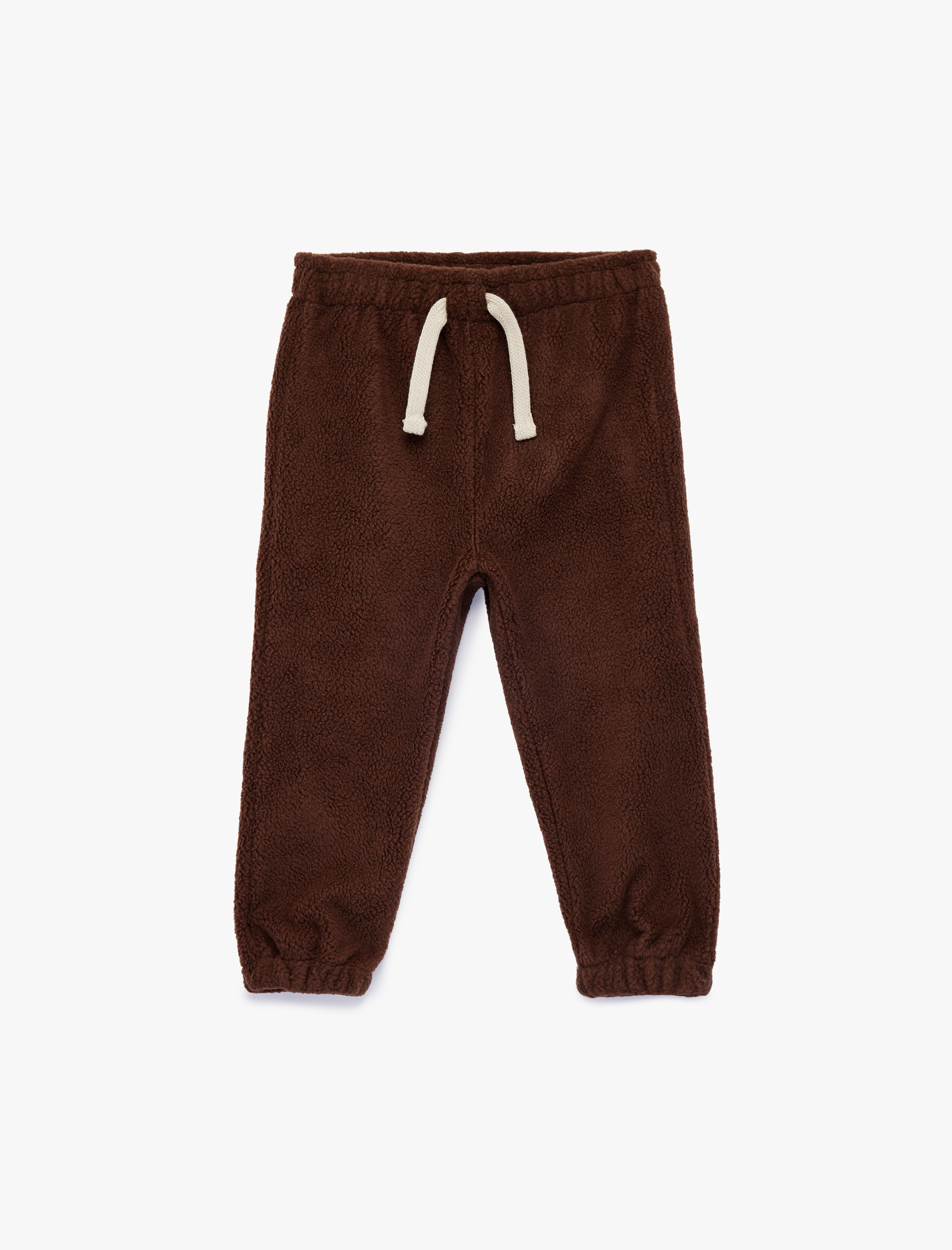  Erkek Bebek Beli Bağcıklı Polar Jogger Eşofman Altı