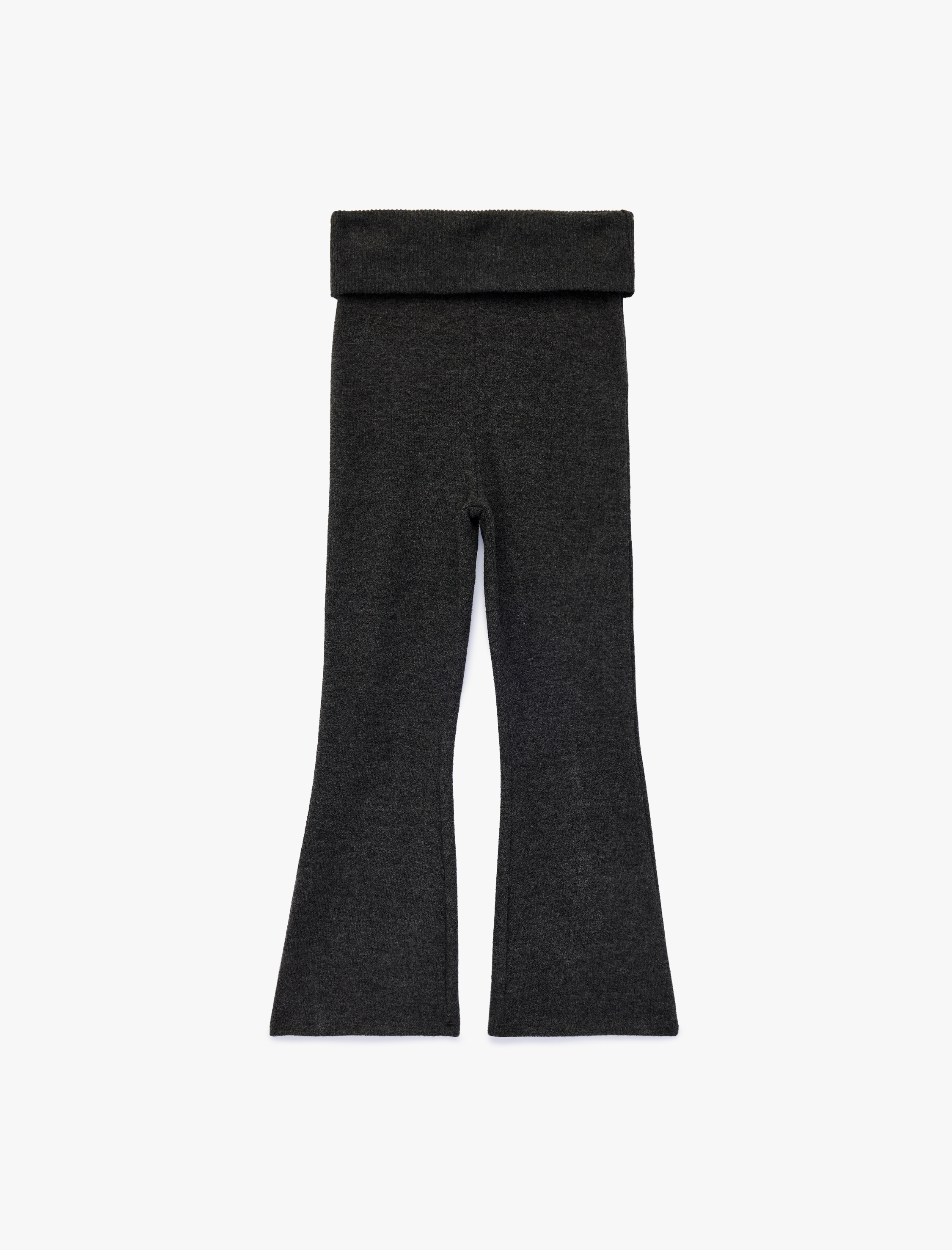  Kız Çocuk Viskon Karışımlı Slim Fit İspanyol Paça Pantolon