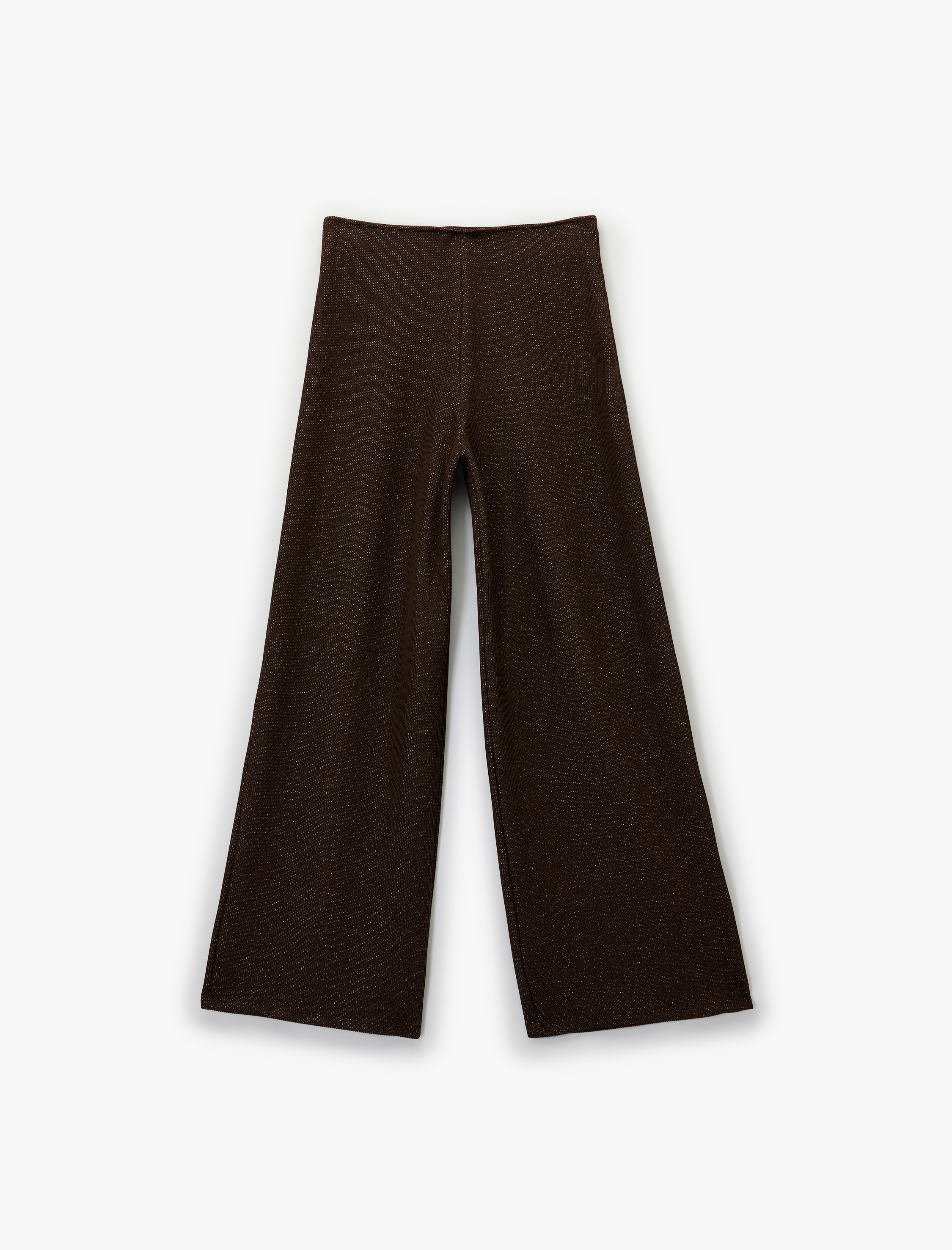   Koton X Şahika Ercümen - Regular Fit Işıltılı Uzun Geniş Paça Pantolon