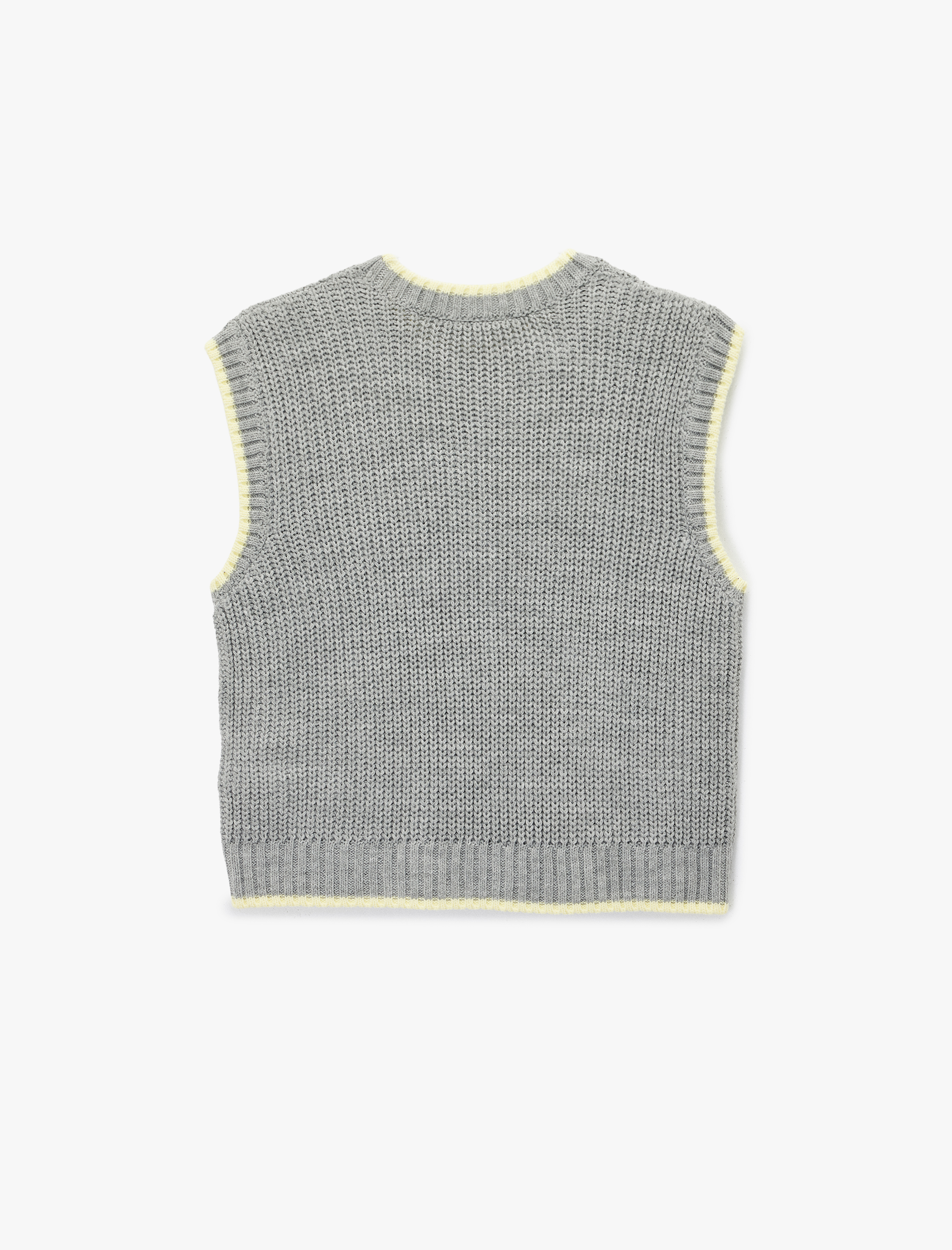   Kolsuz Biyeli Bisiklet Yaka Saç Örgüsü Dokulu Süveter