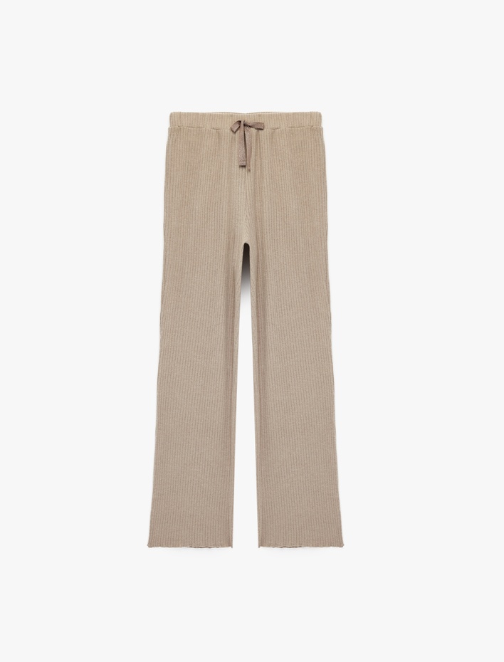  Beli Bağlamalı Rahat Kesim Pijama Altı