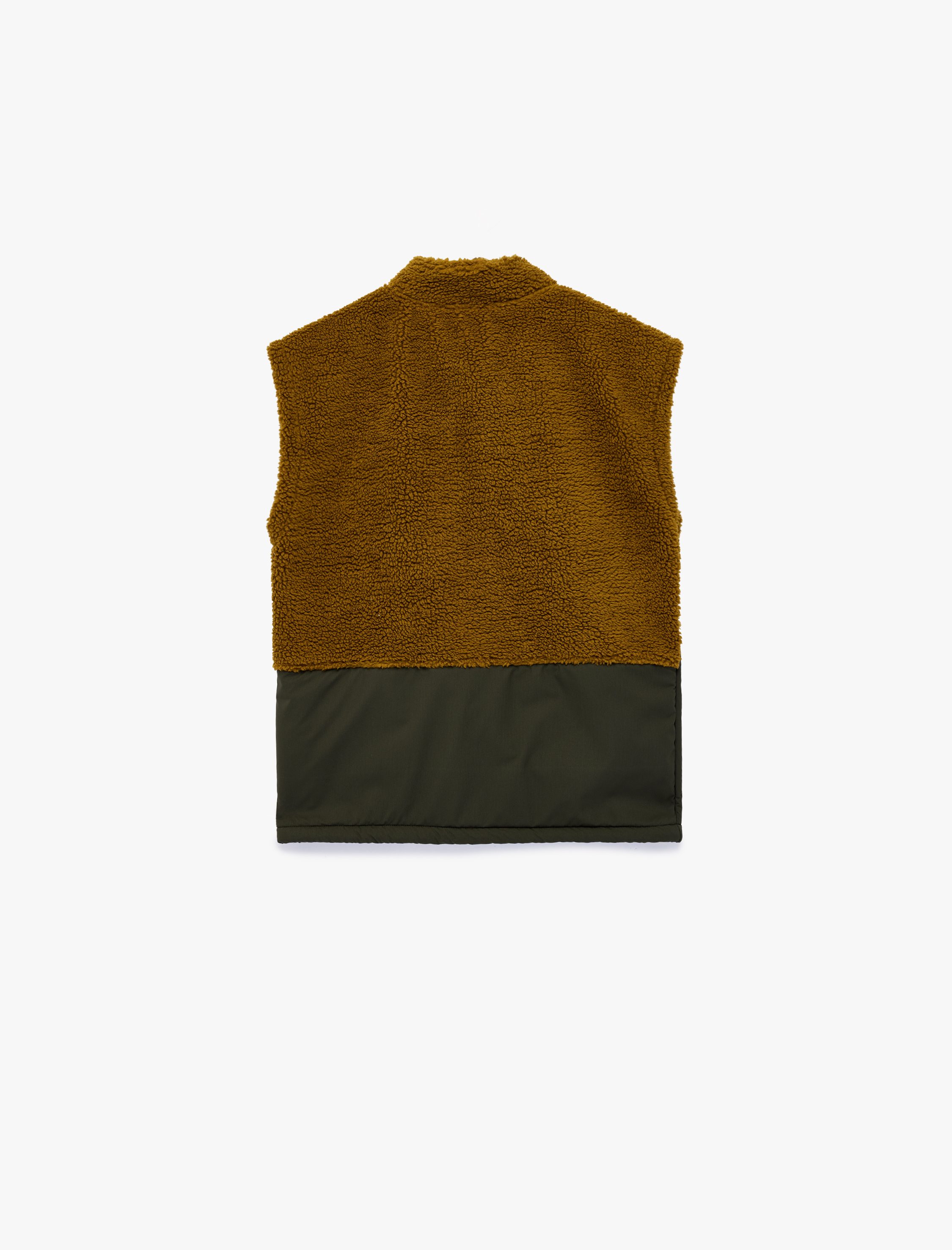  Erkek Çocuk Fermuarlı Cep Detaylı Dik Yaka Kolsuz Polar Yelek