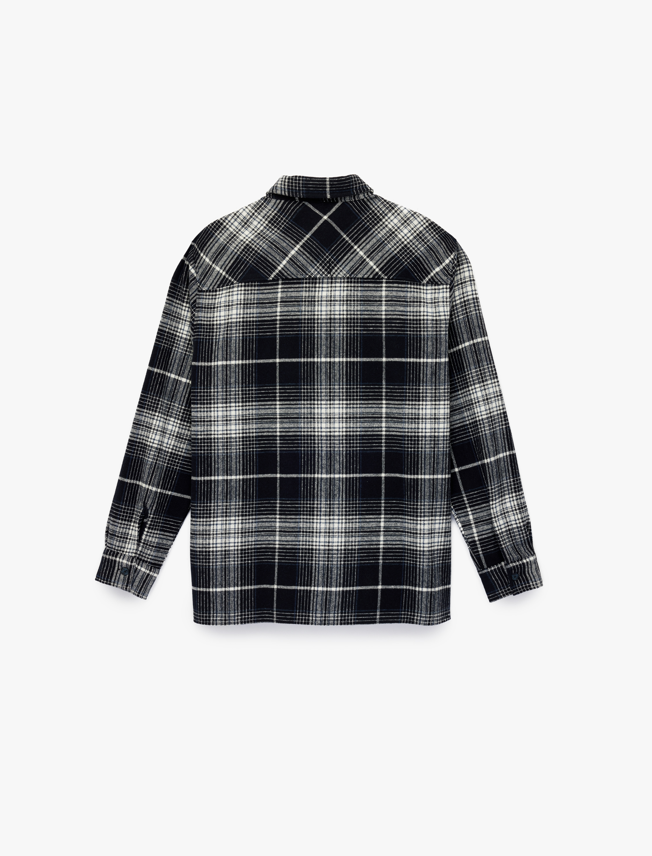   Regular Fit Klasik Yaka Düğmeli Uzun Kollu Oduncu Gömleği