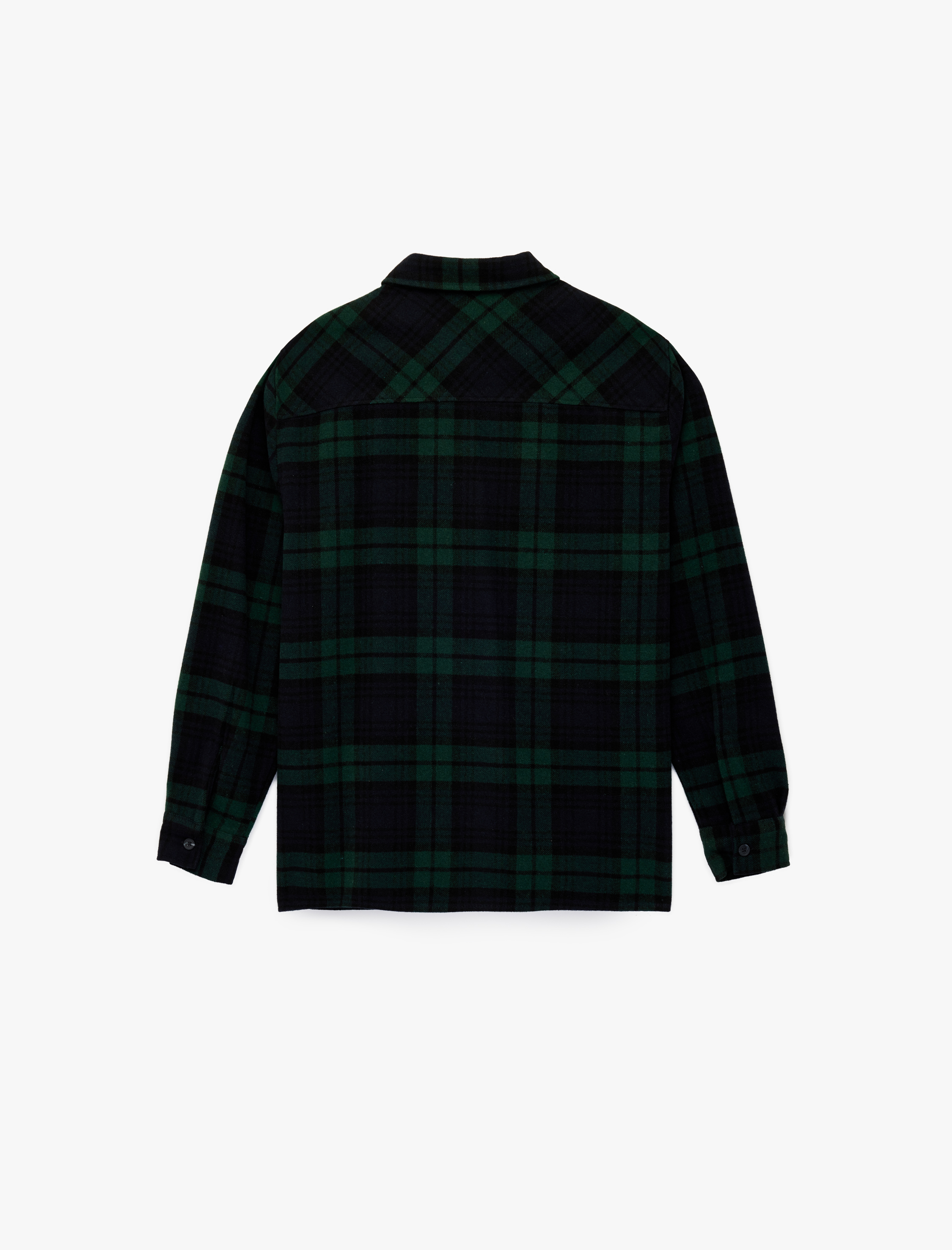   Regular Fit Uzun Kollu Klasik Yaka Oduncu Gömleği