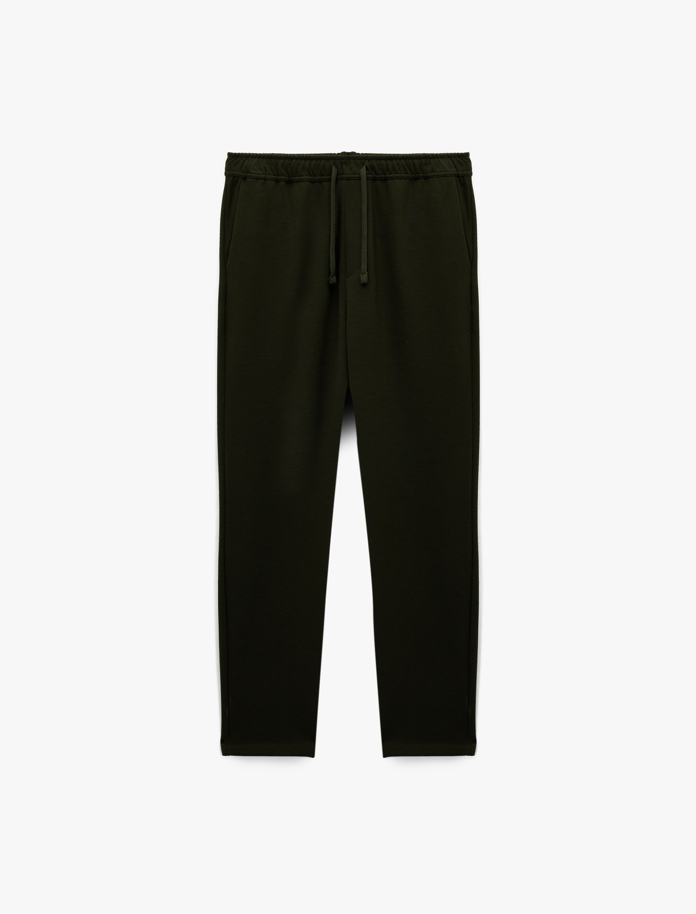   Viskon Karışımlı Cepli Regular Fit Beli Bağcıklı Pantolon