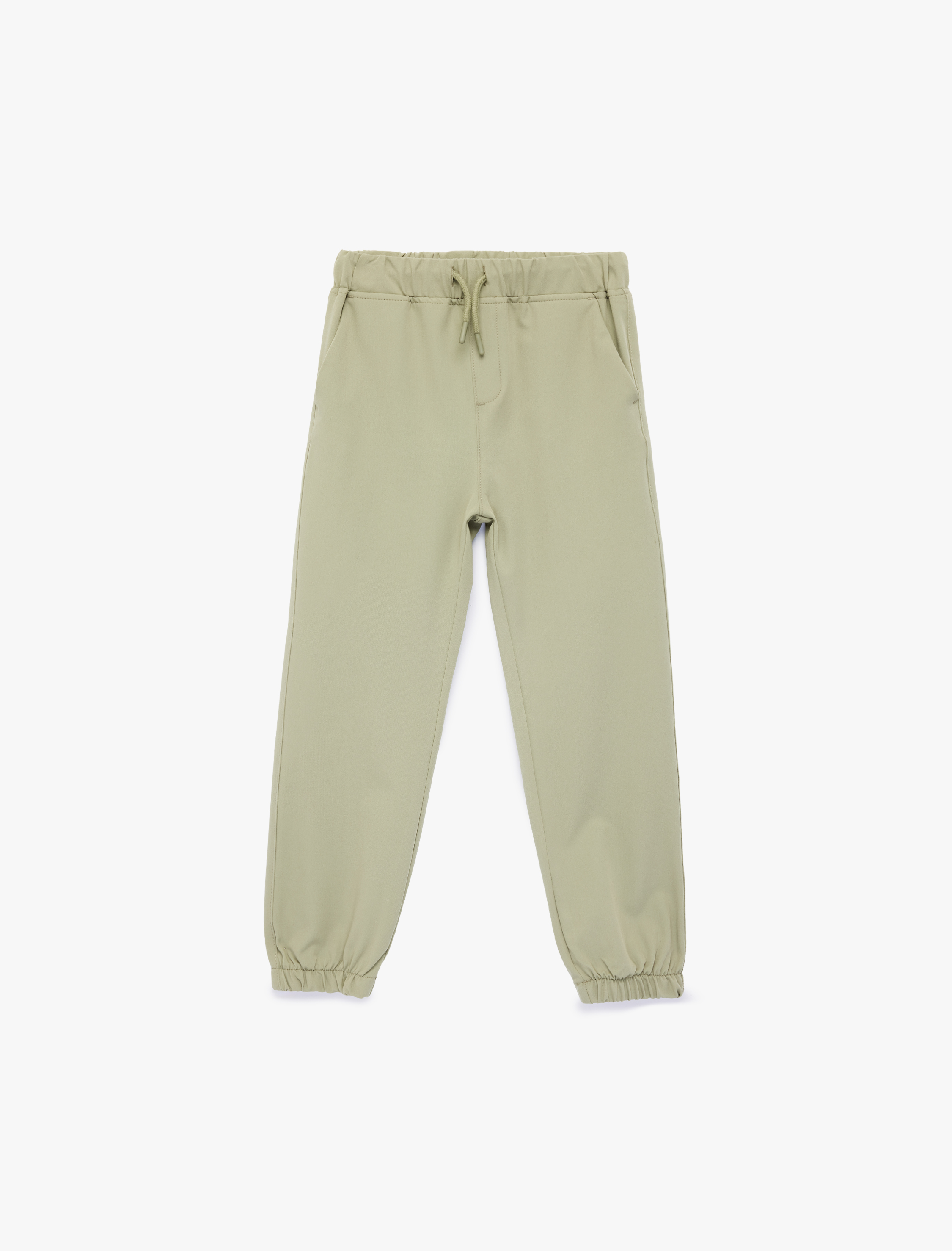  Erkek Çocuk Cepli Beli Bağcıklı Basic Jogger Eşofman Altı