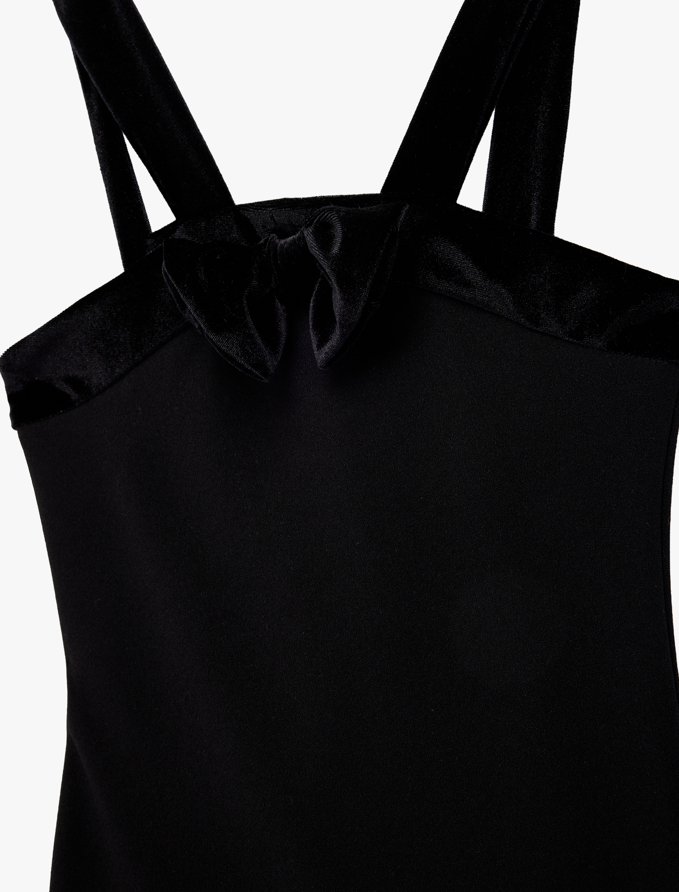  Kız Çocuk Fiyonk Detaylı Diz Üstü Askılı Yılbaşı Elbise